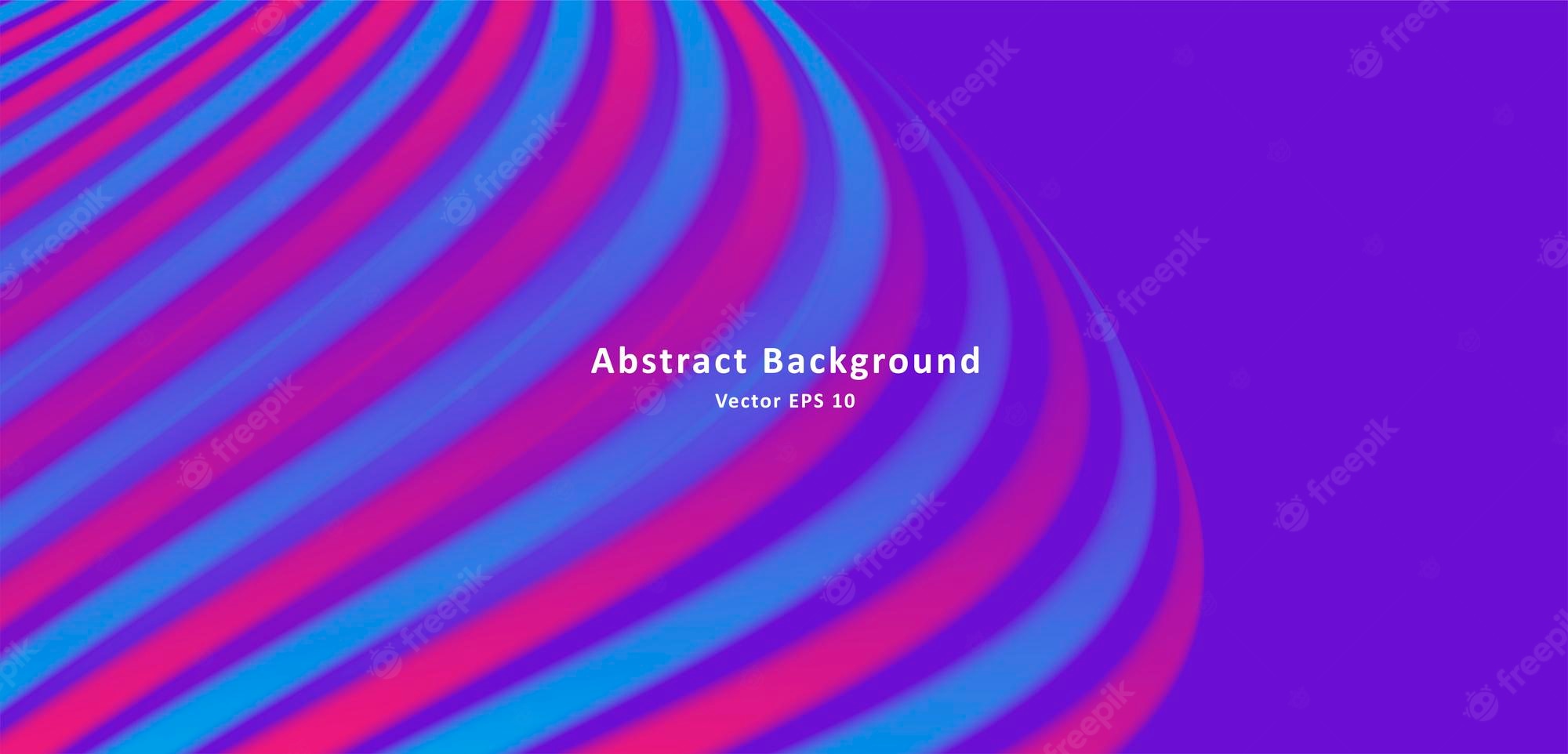 Blue Abstract Shape Neon Lines Wallpapers