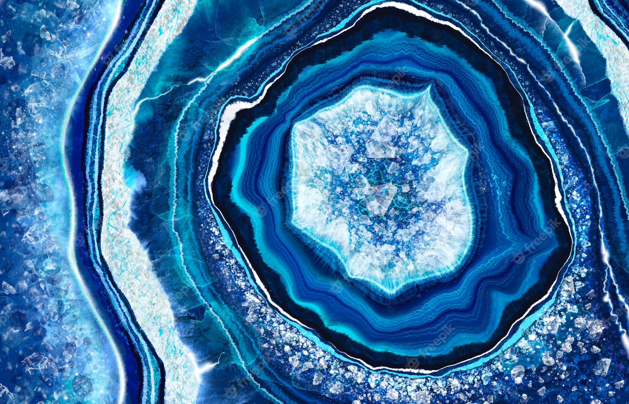 Blue Agate Artwork Wallpapers