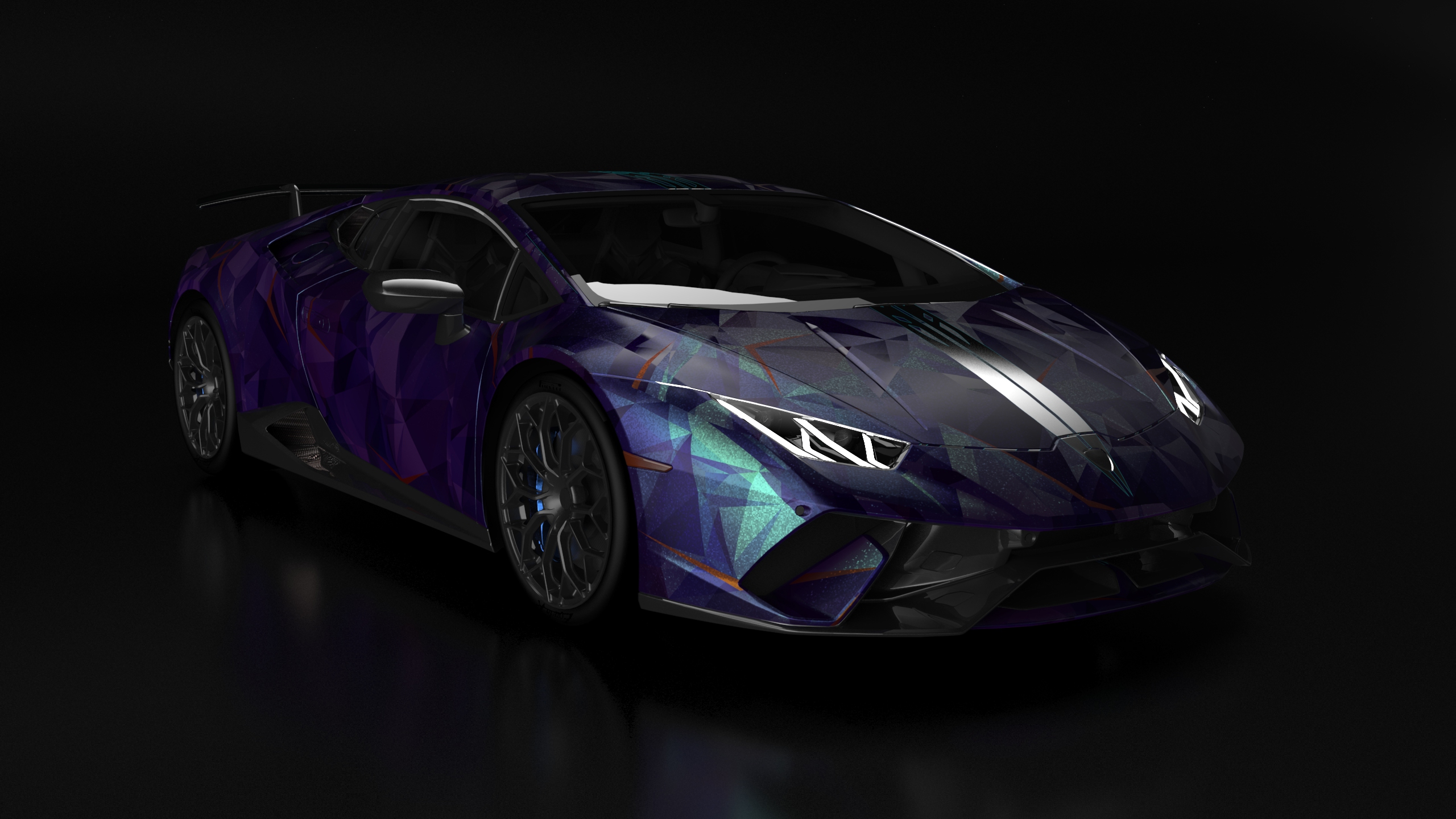 Blue And Black Lambo Wallpapers