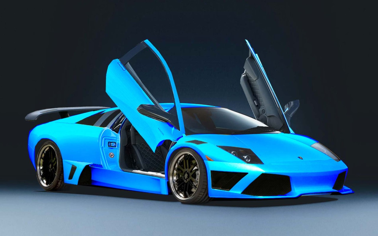 Blue And Black Lambo Wallpapers