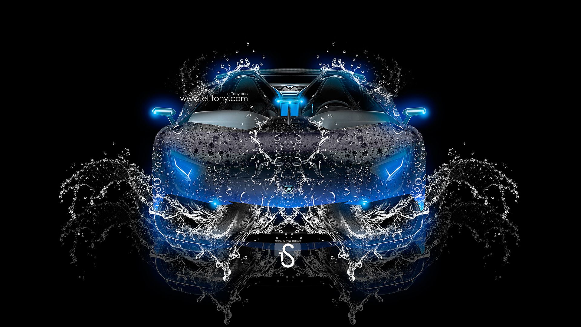 Blue And Black Lambo Wallpapers