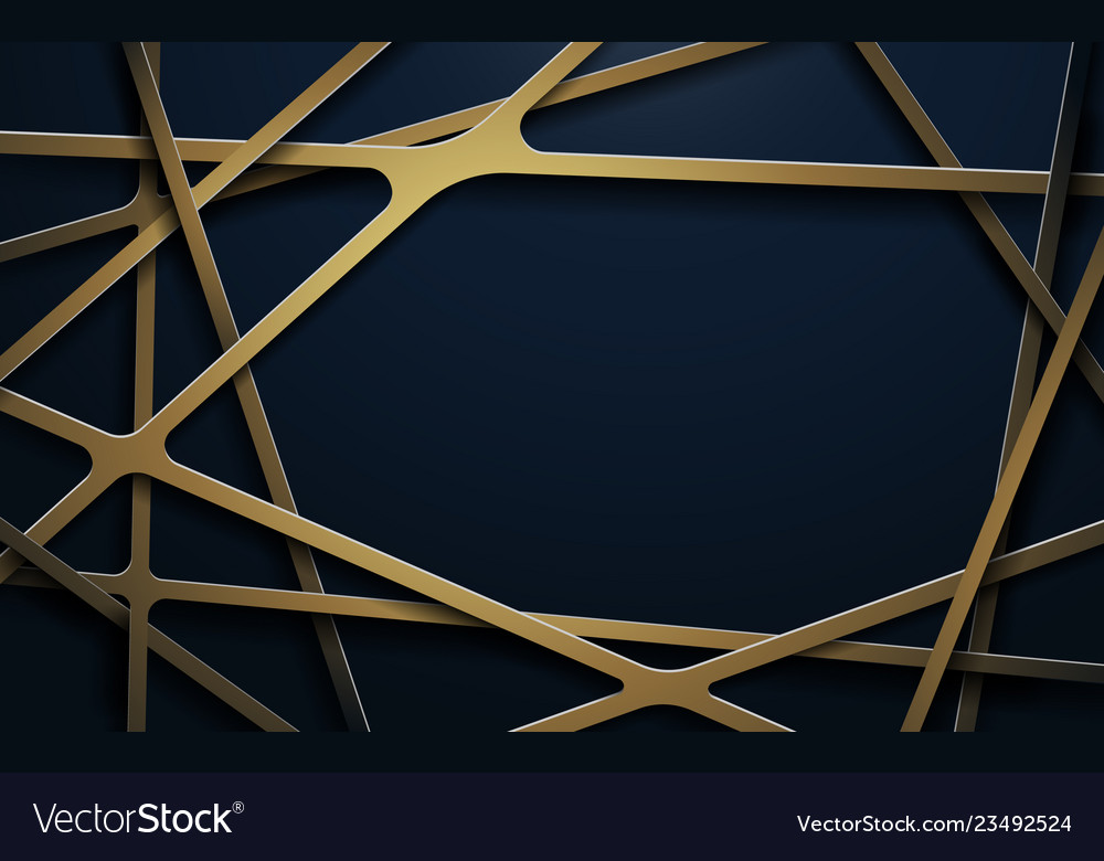 Blue And Gold Abstract Background