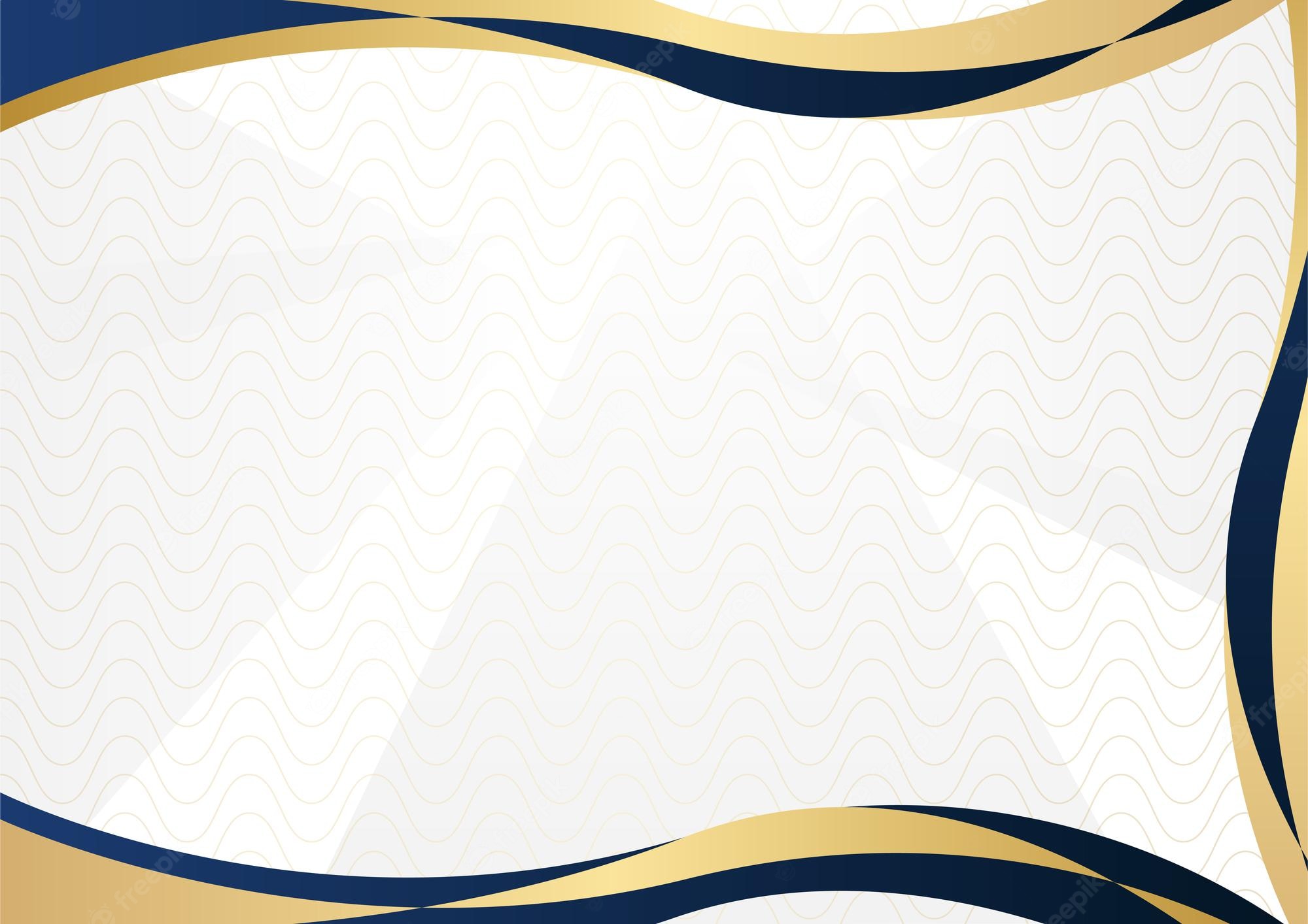 Blue And Gold Abstract Background