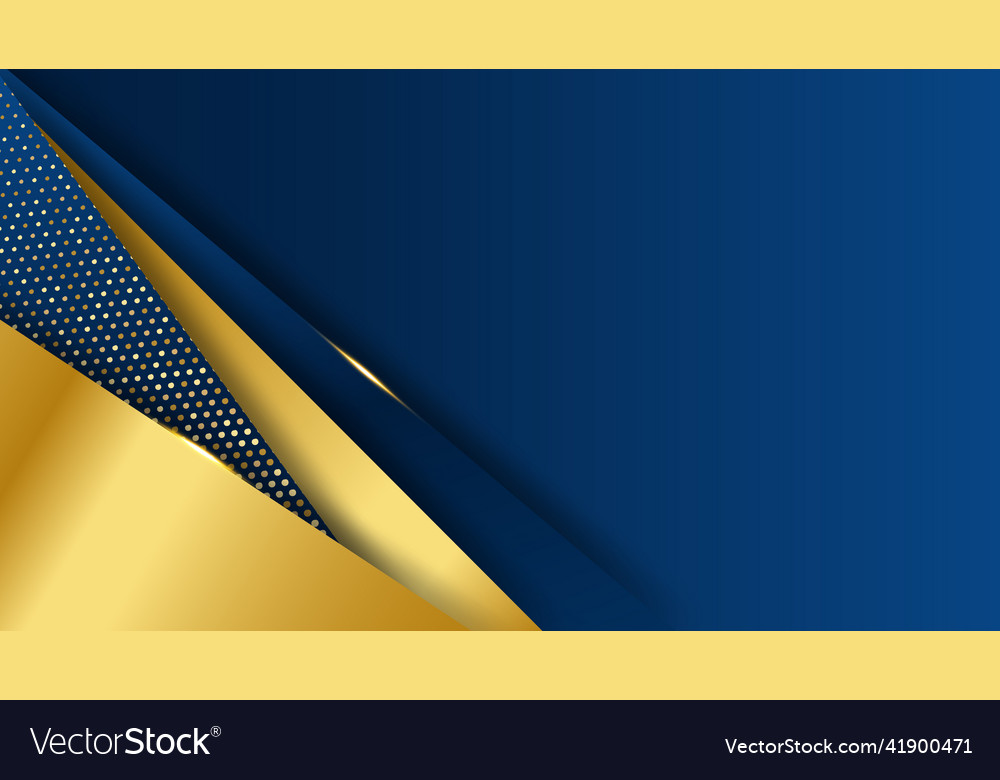 Blue And Gold Abstract Background