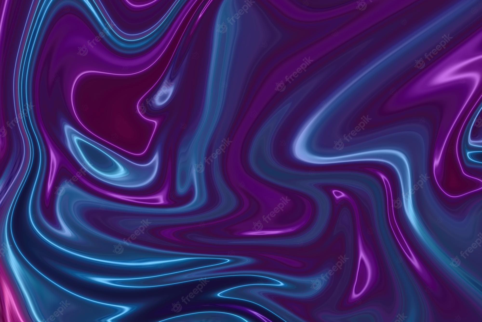 Blue And Pink Liquefied Swirls Wallpapers