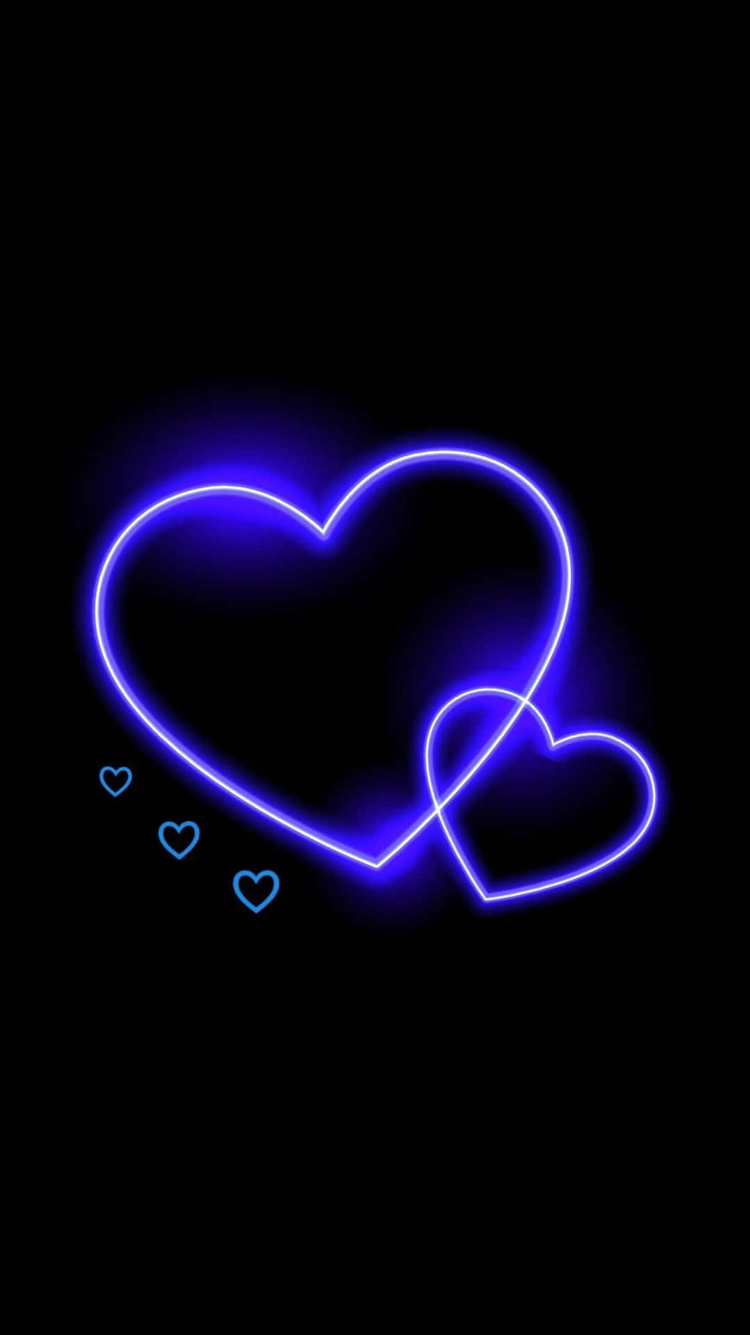 Blue And Purple Hearts Wallpapers