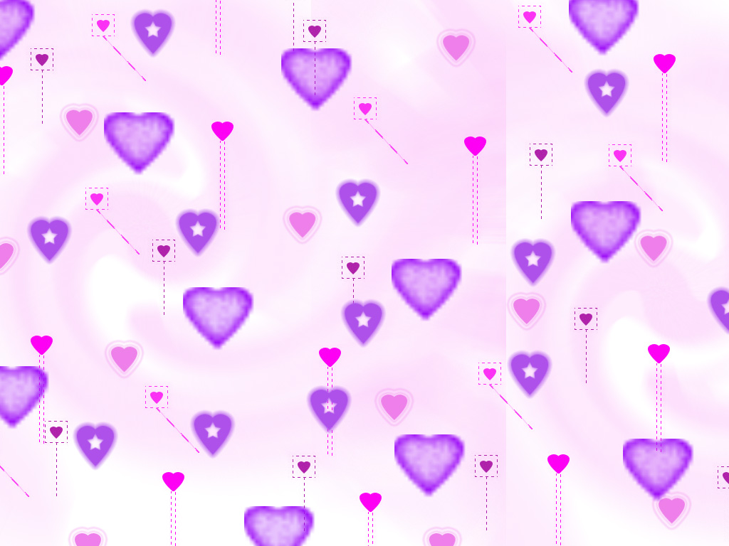 Blue And Purple Hearts Wallpapers