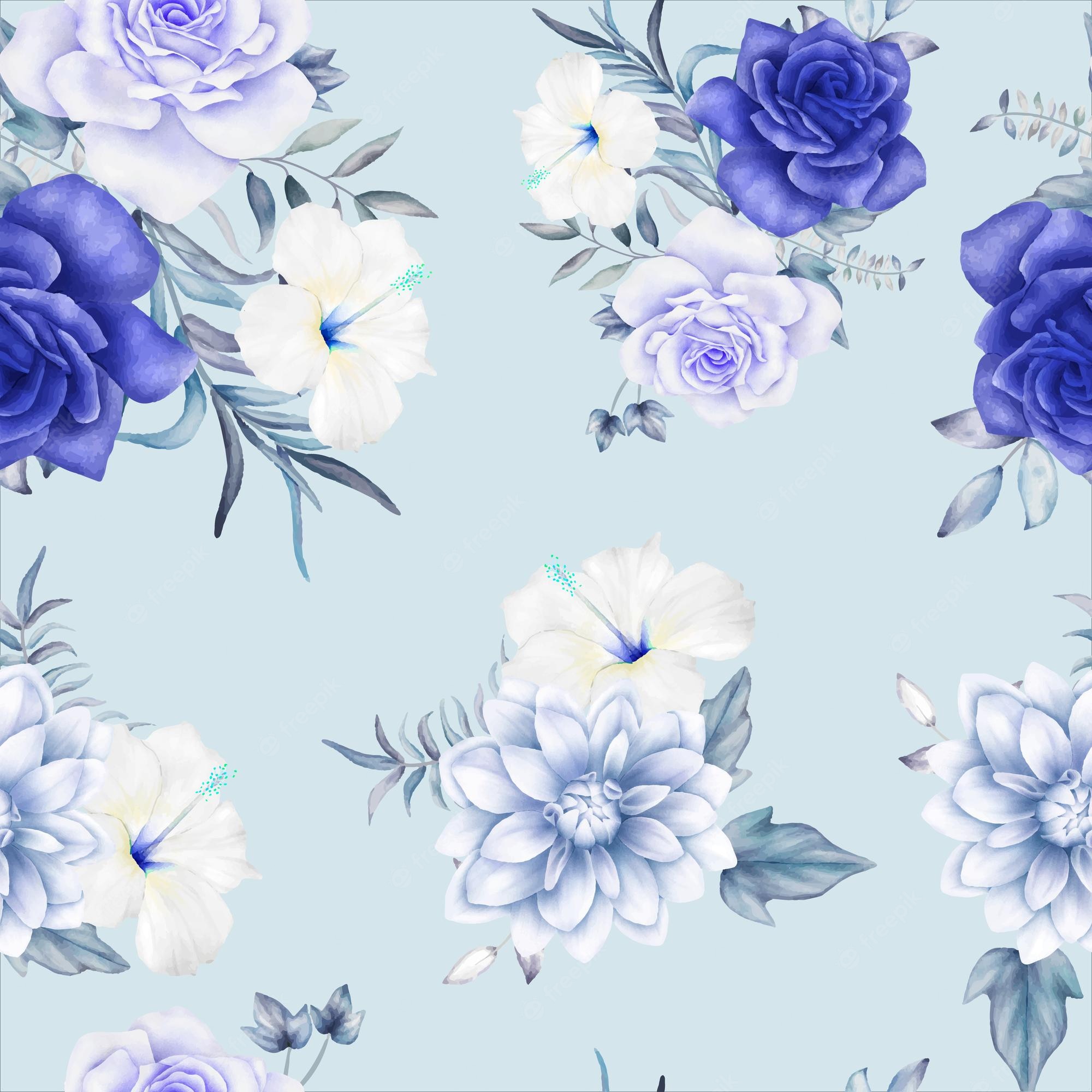 Blue And Purple Roses Wallpapers