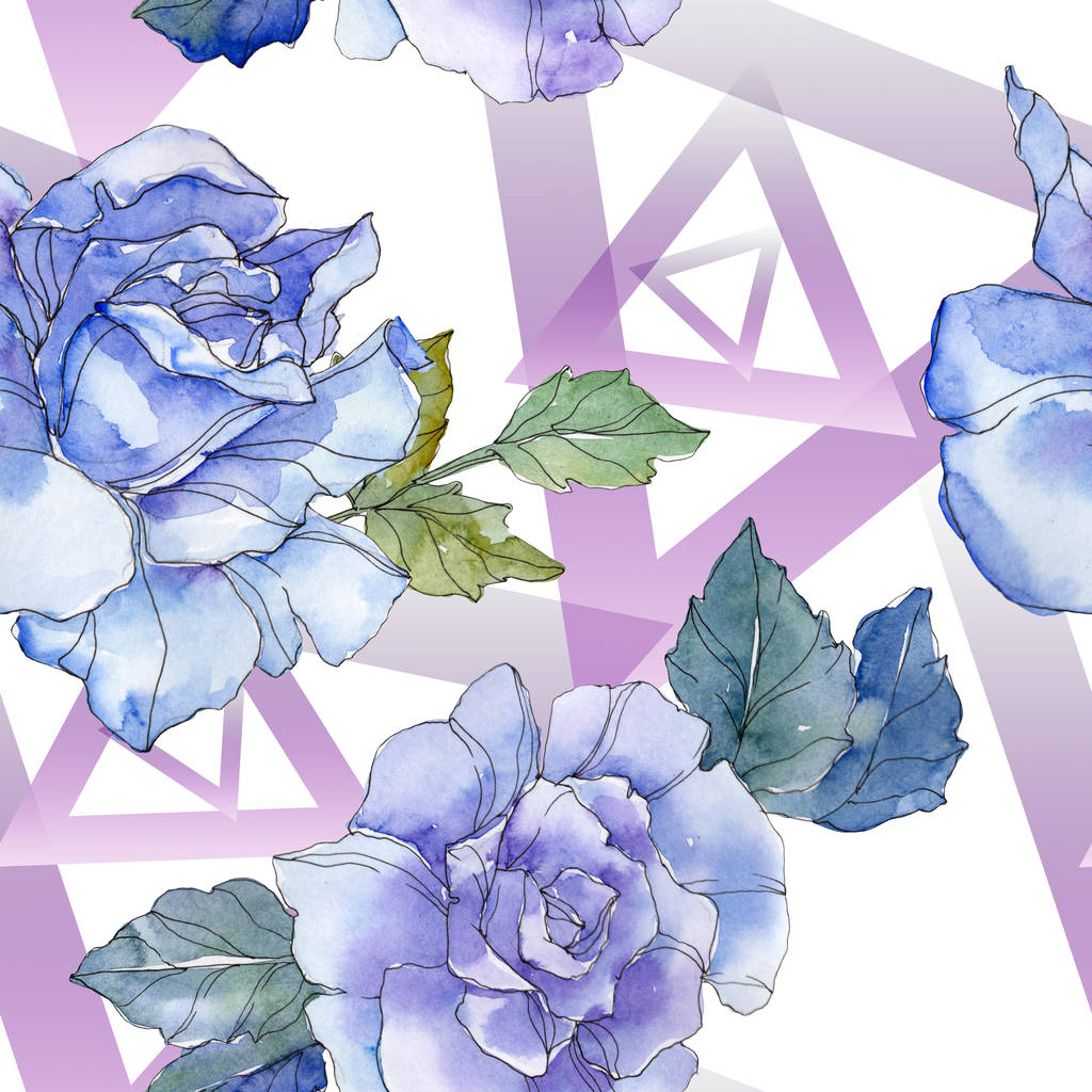 Blue And Purple Roses Wallpapers