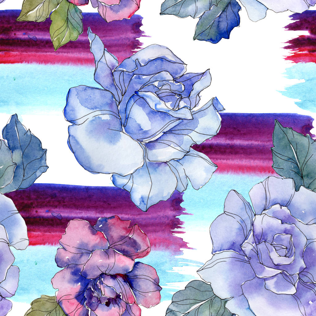 Blue And Purple Roses Wallpapers
