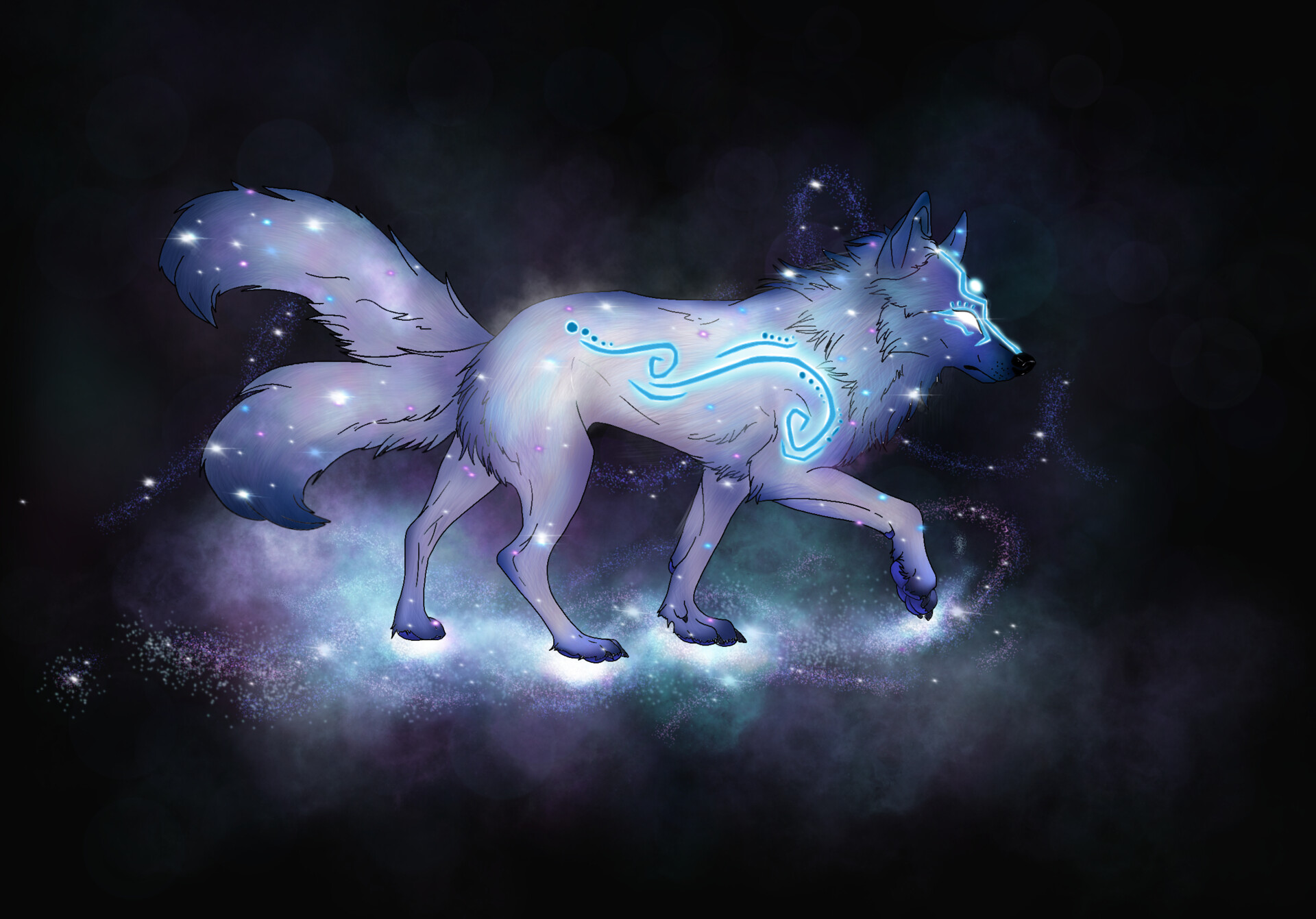 Free: Wolves Art, Anime Animals, Cat Art, Beautiful Creatures, - Fairy -  nohat.cc