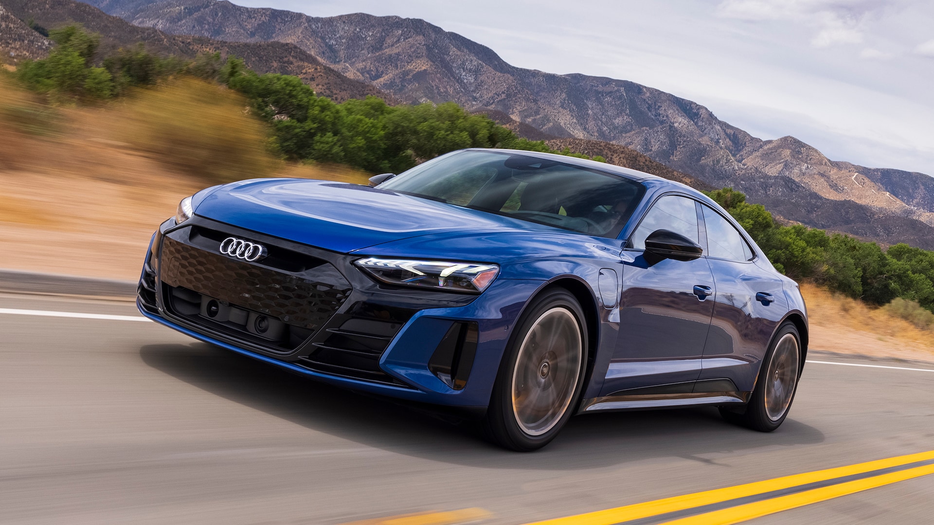 Blue Audi E-Tron Gt Quattro Wallpapers