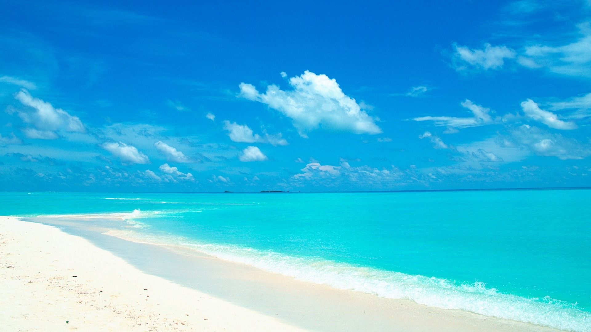 Blue Beach Background
