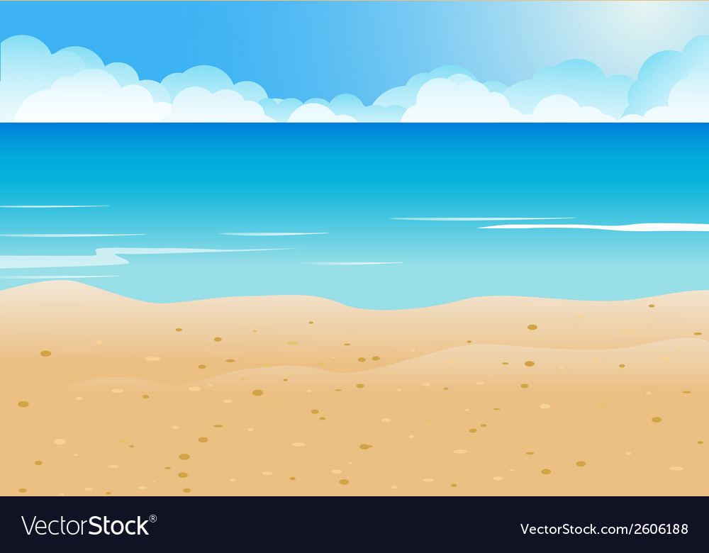 Blue Beach Background