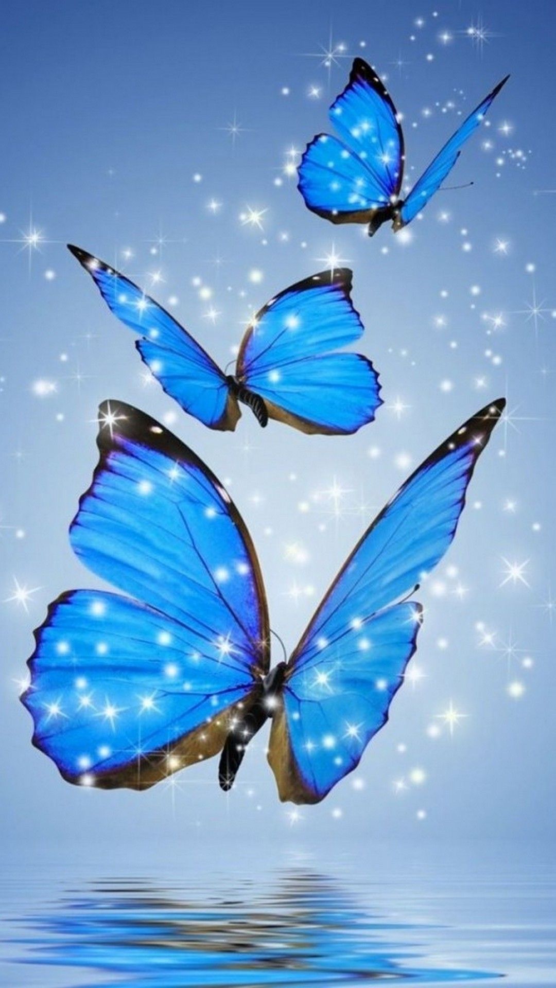 Blue Butterflies Aesthetic Wallpapers