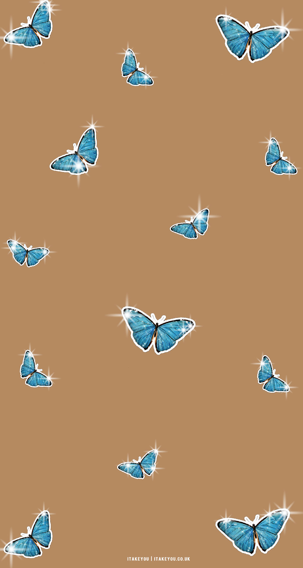 Blue Butterflies Aesthetic Wallpapers