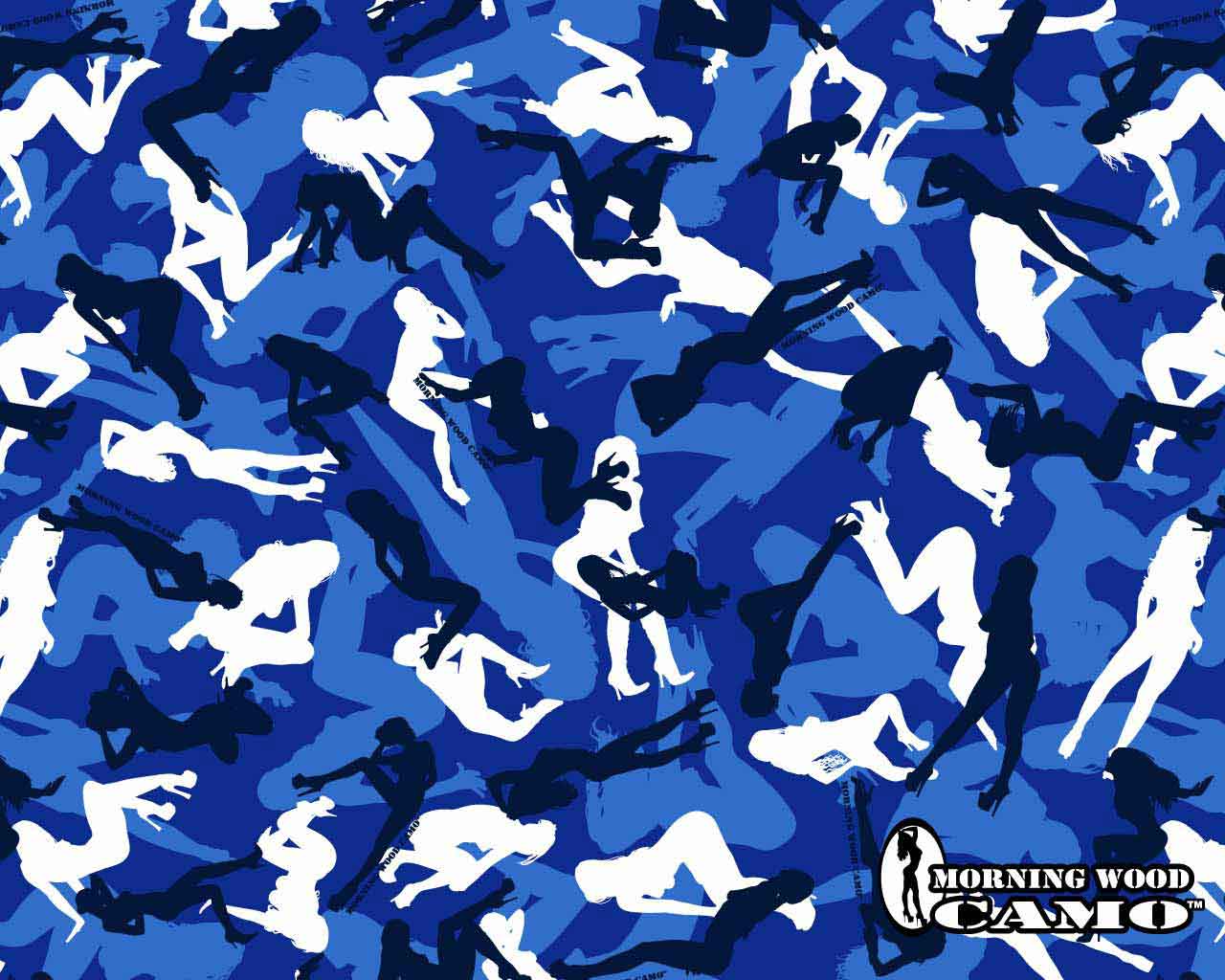 Blue Camouflage Pattern Wallpapers