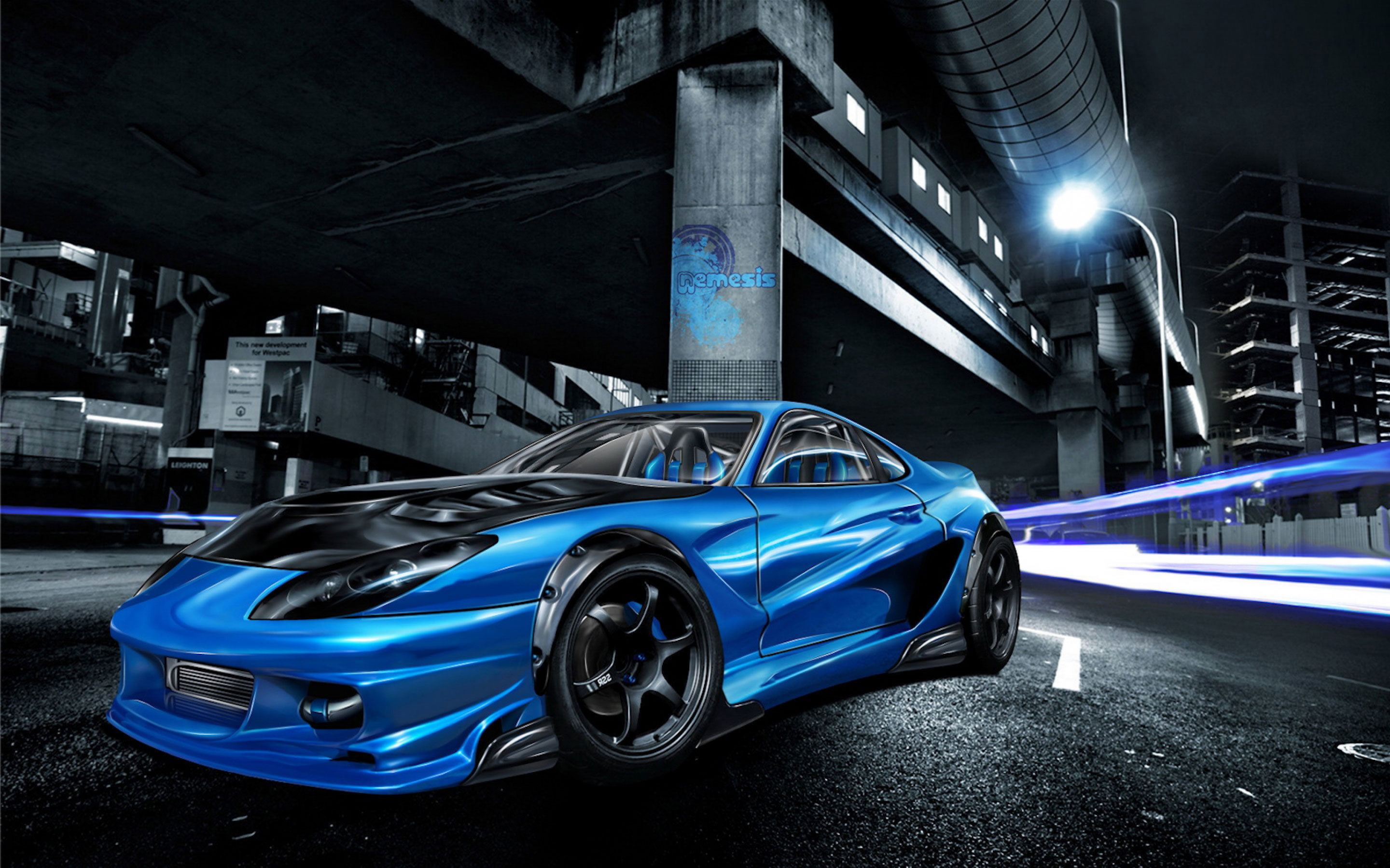 Blue Cars Wallpapers