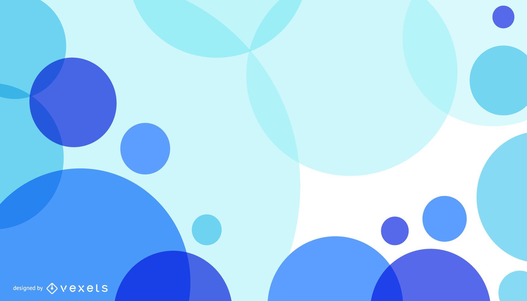 Blue Circles Background