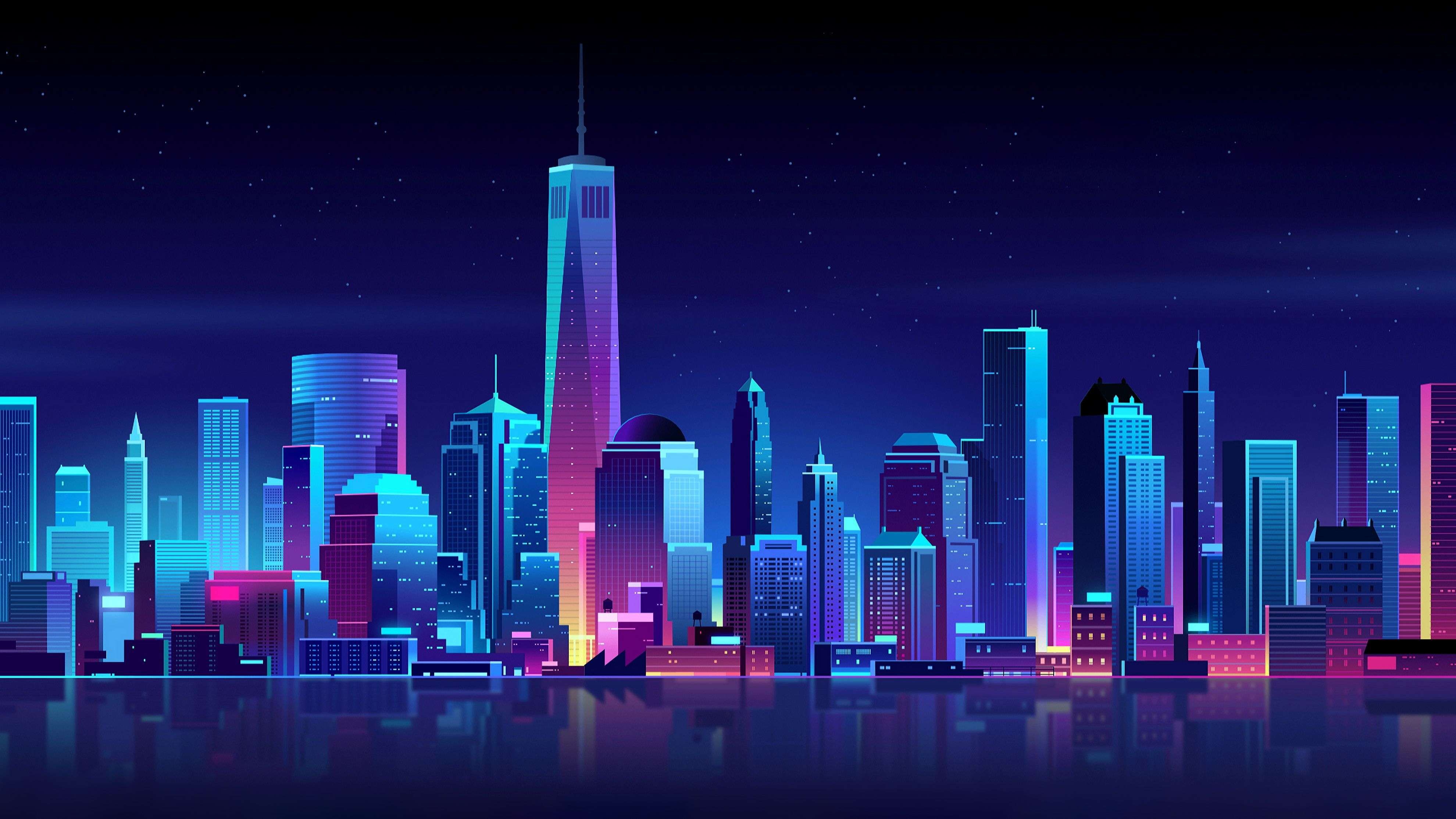 Blue City Aesthetic Wallpapers