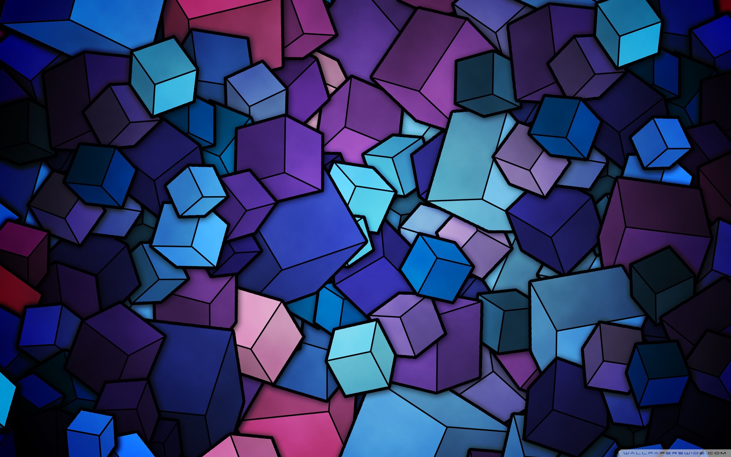 Blue Cubes Wallpapers