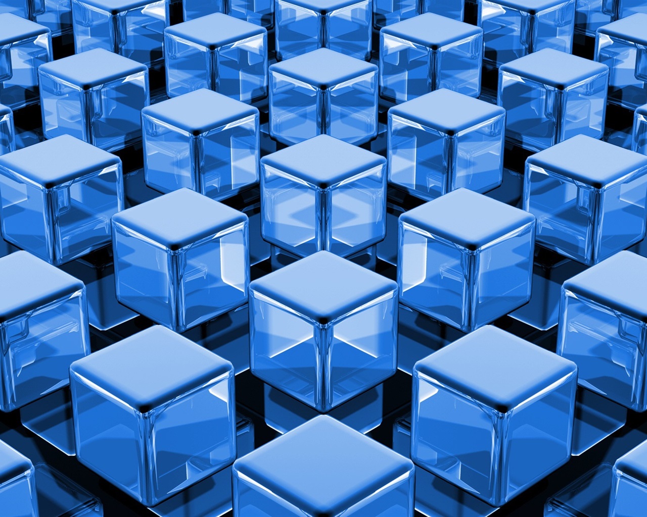 Blue Cubes Wallpapers