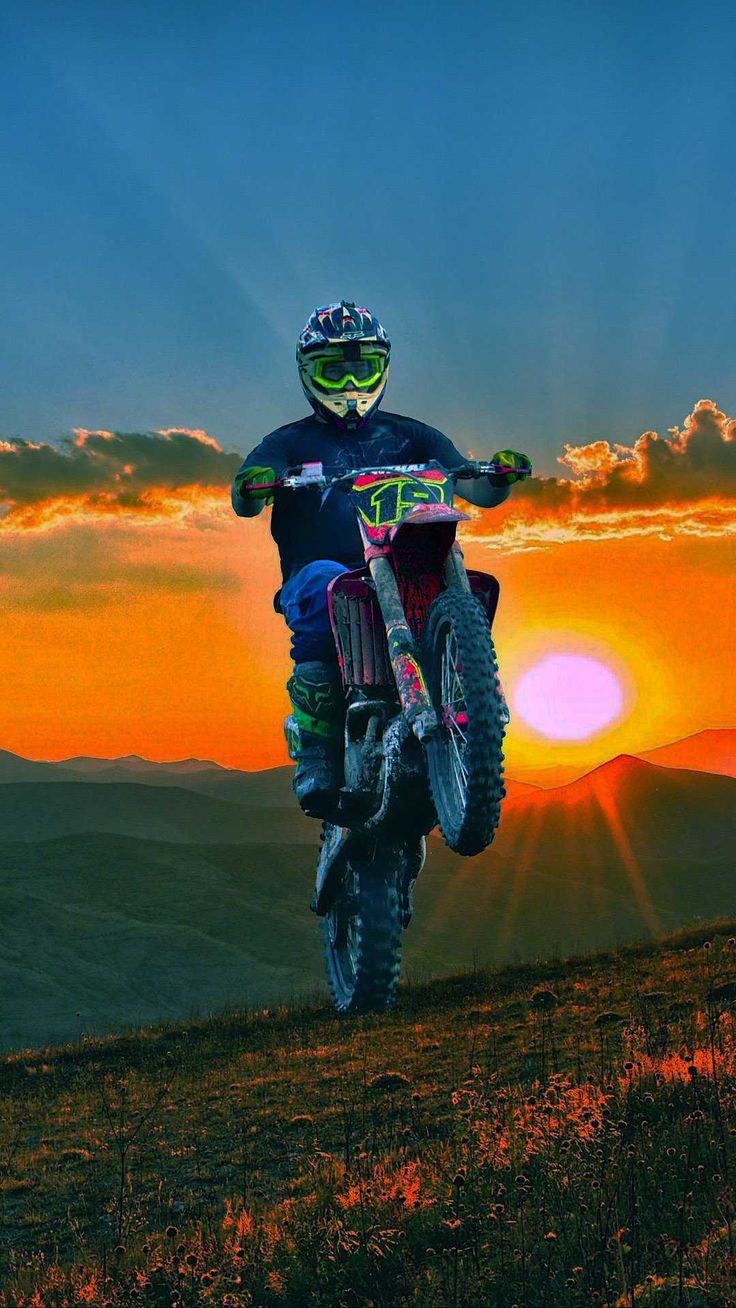 Blue Dirt Bike Wallpapers