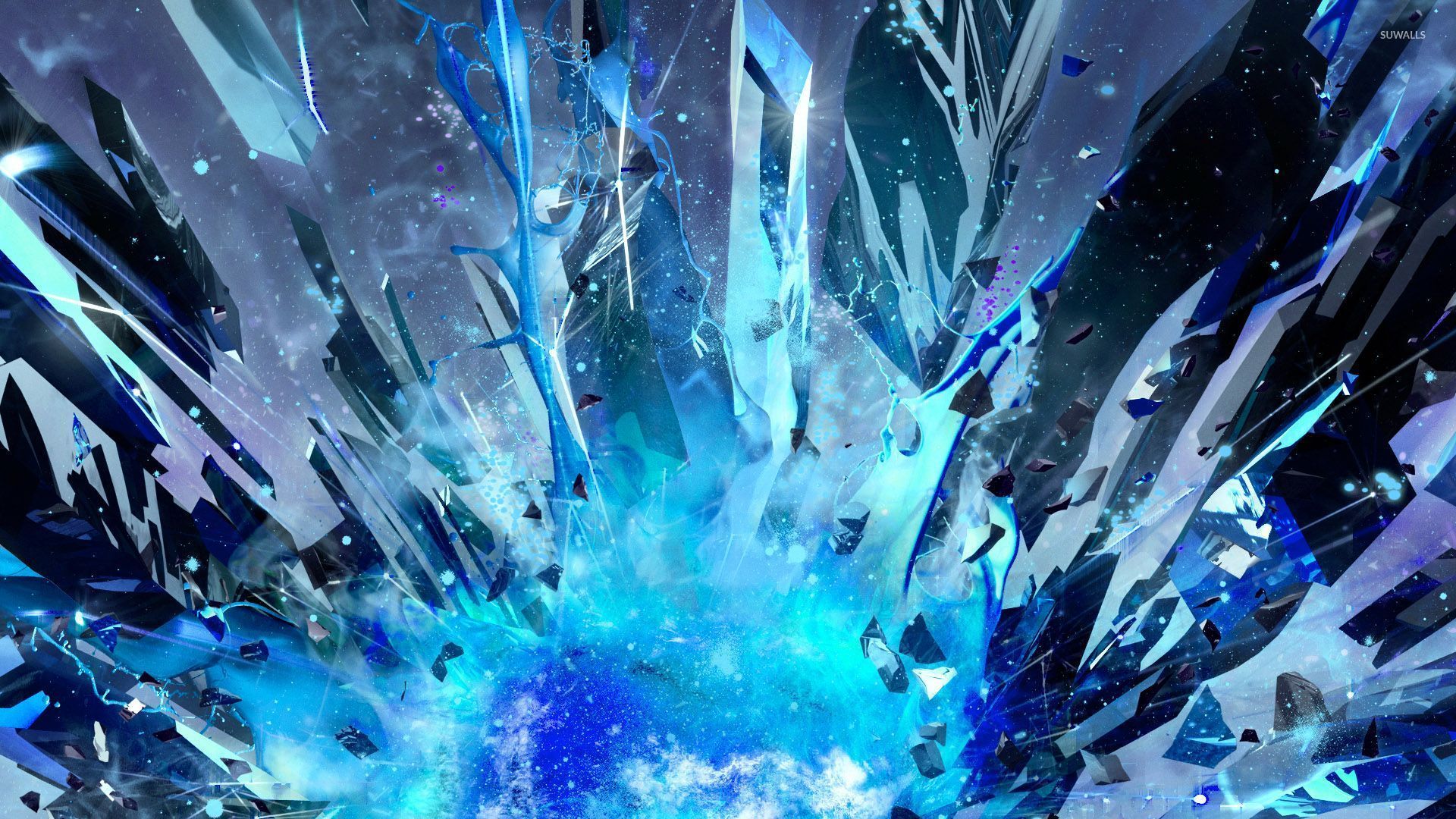 Blue Explosions Wallpapers