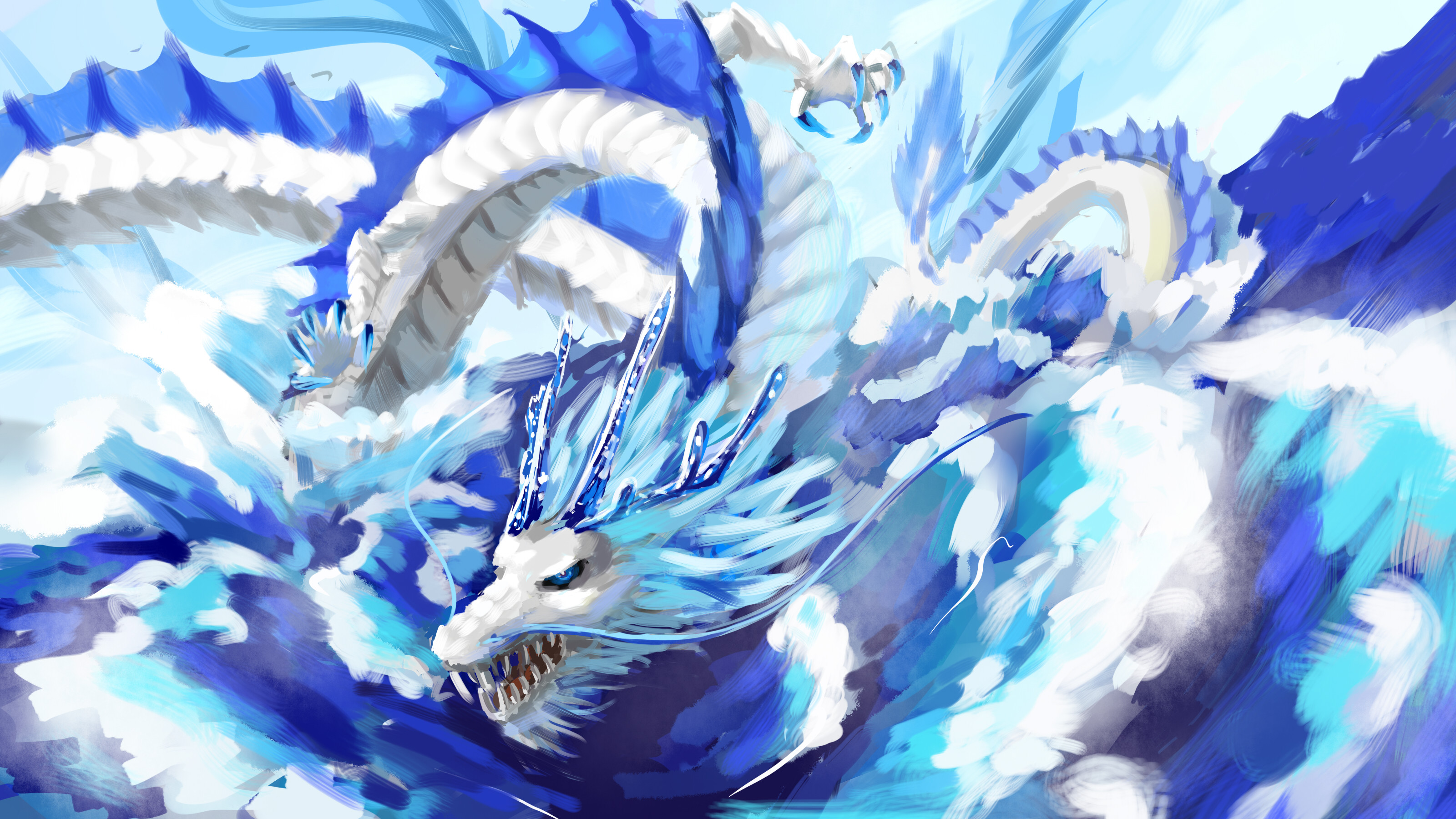 Blue Eyes White Dragon Wallpapers