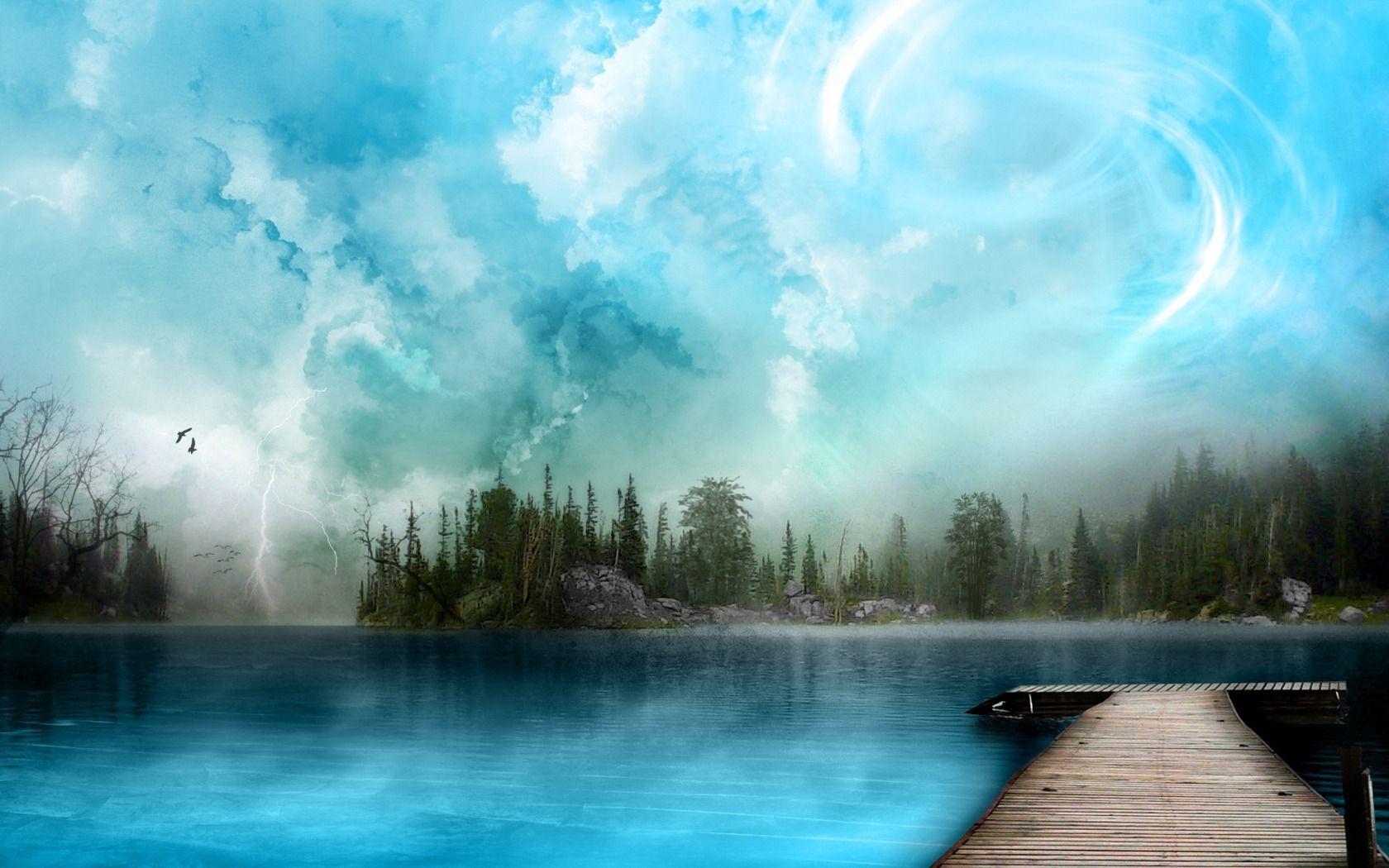 Blue Filtered Nature Wallpapers