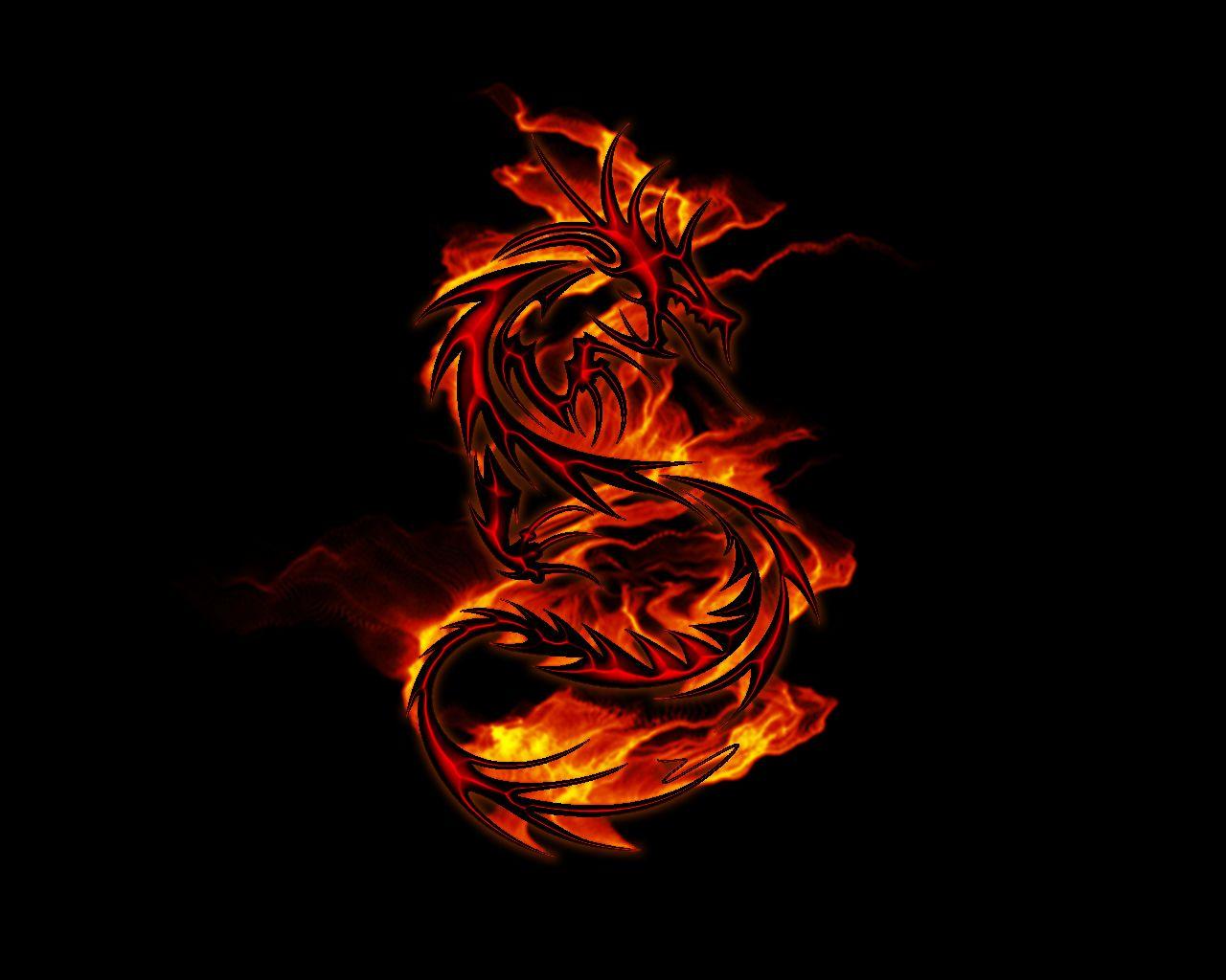 Blue Fire Dragon Wallpapers