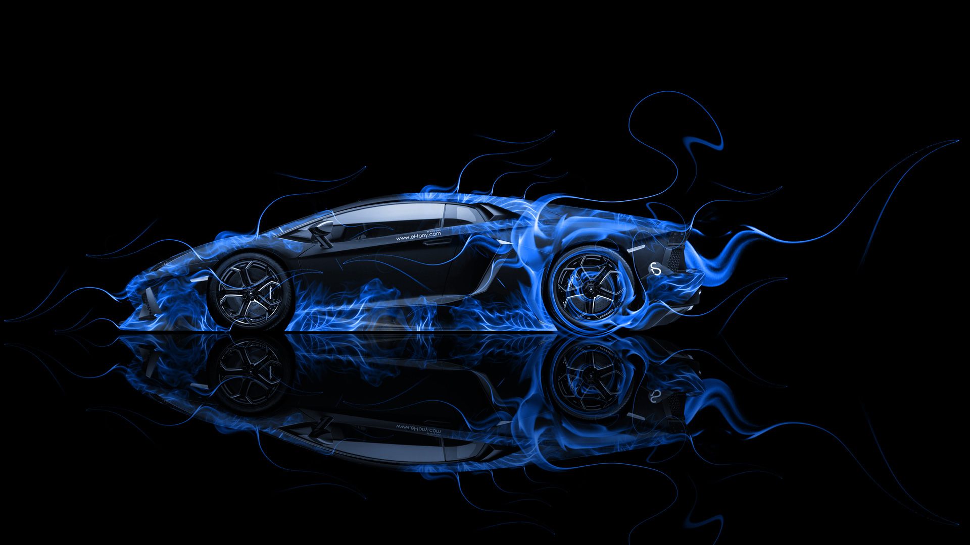 Blue Fire Lamborghini Wallpapers