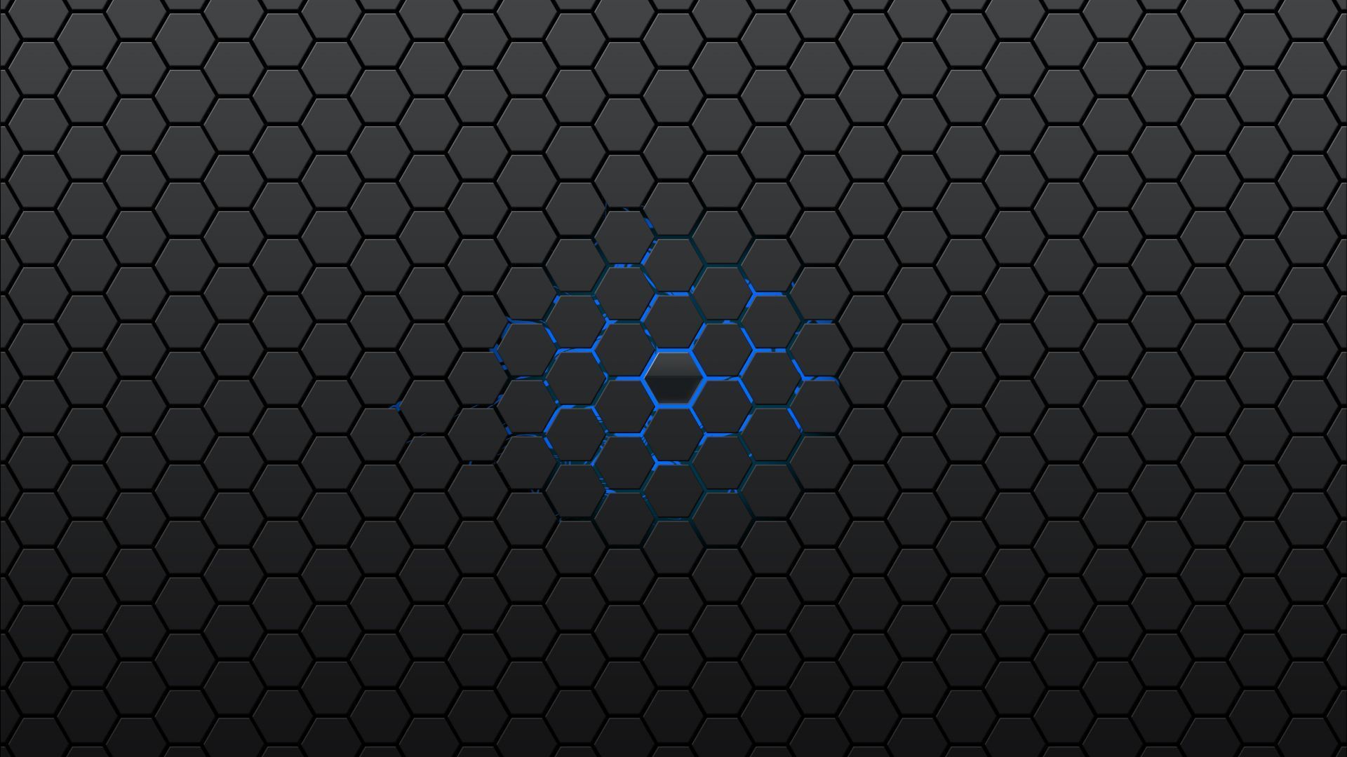 Blue Flash Hexagon 4K Wallpapers