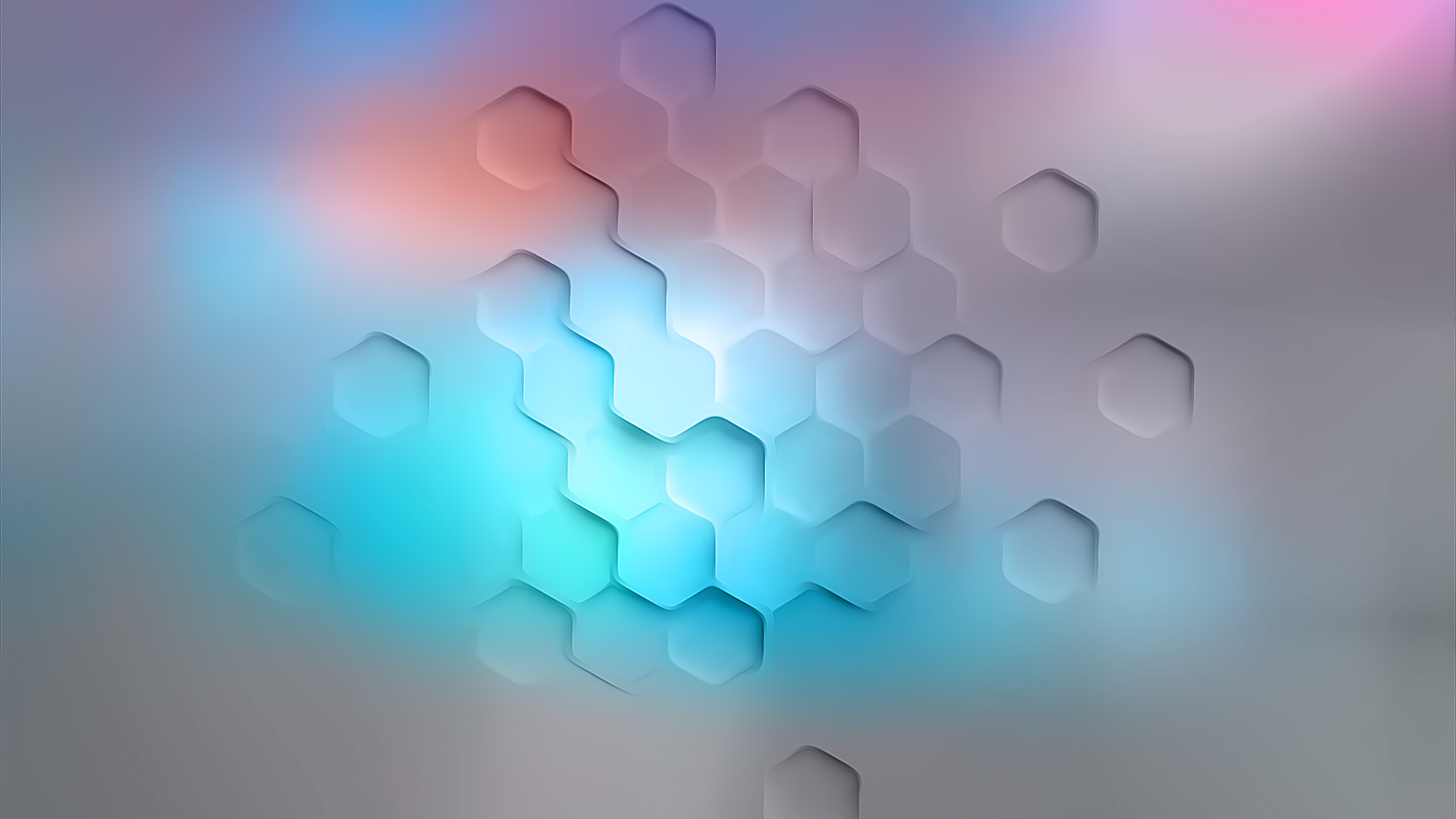 Blue Flash Hexagon 4K Wallpapers