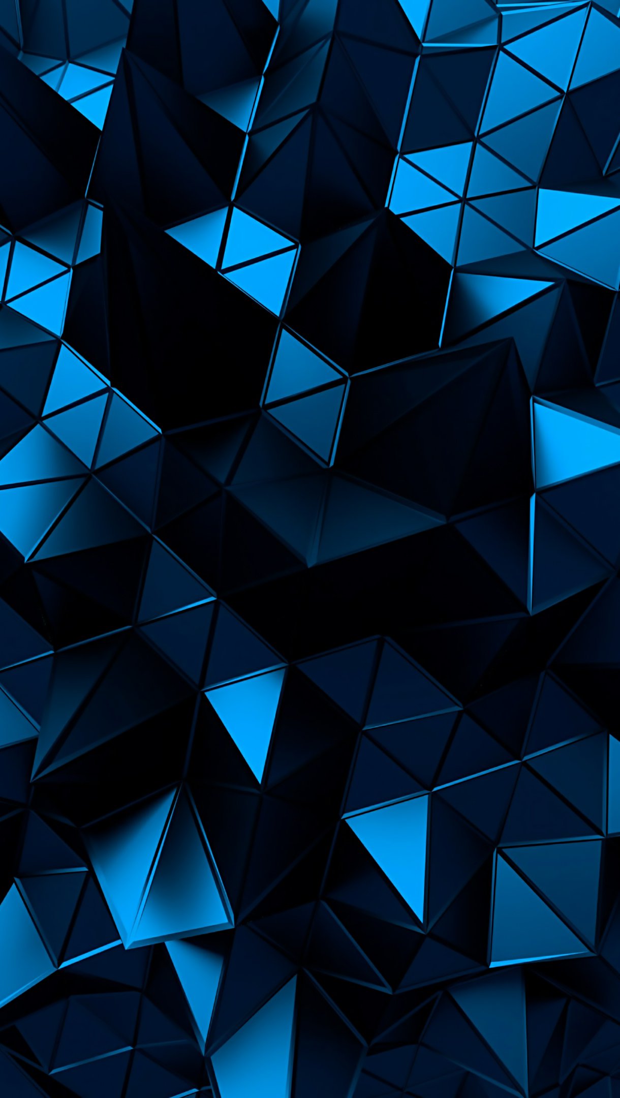 Blue Flash Hexagon 4K Wallpapers