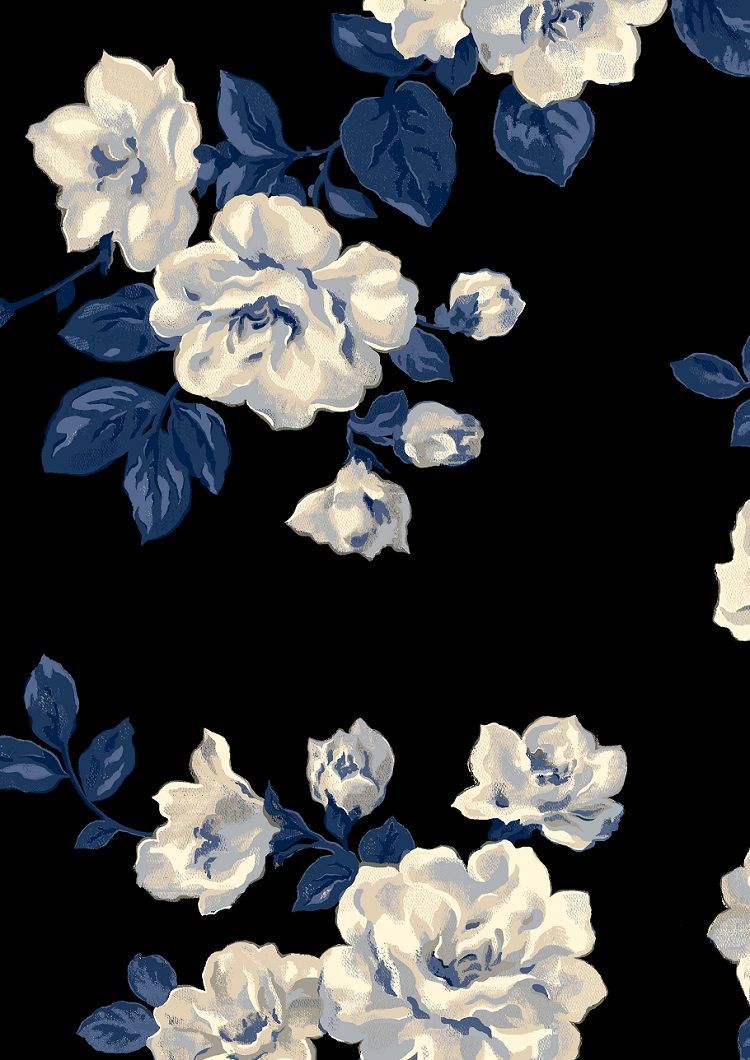 Blue Floral Iphone Wallpapers