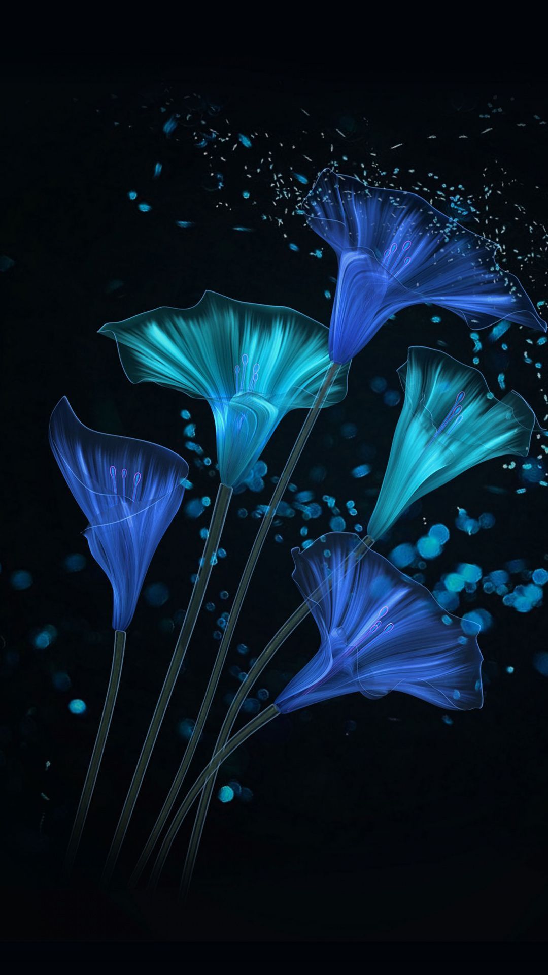 Blue Flowers Aesthetic Wallpapers