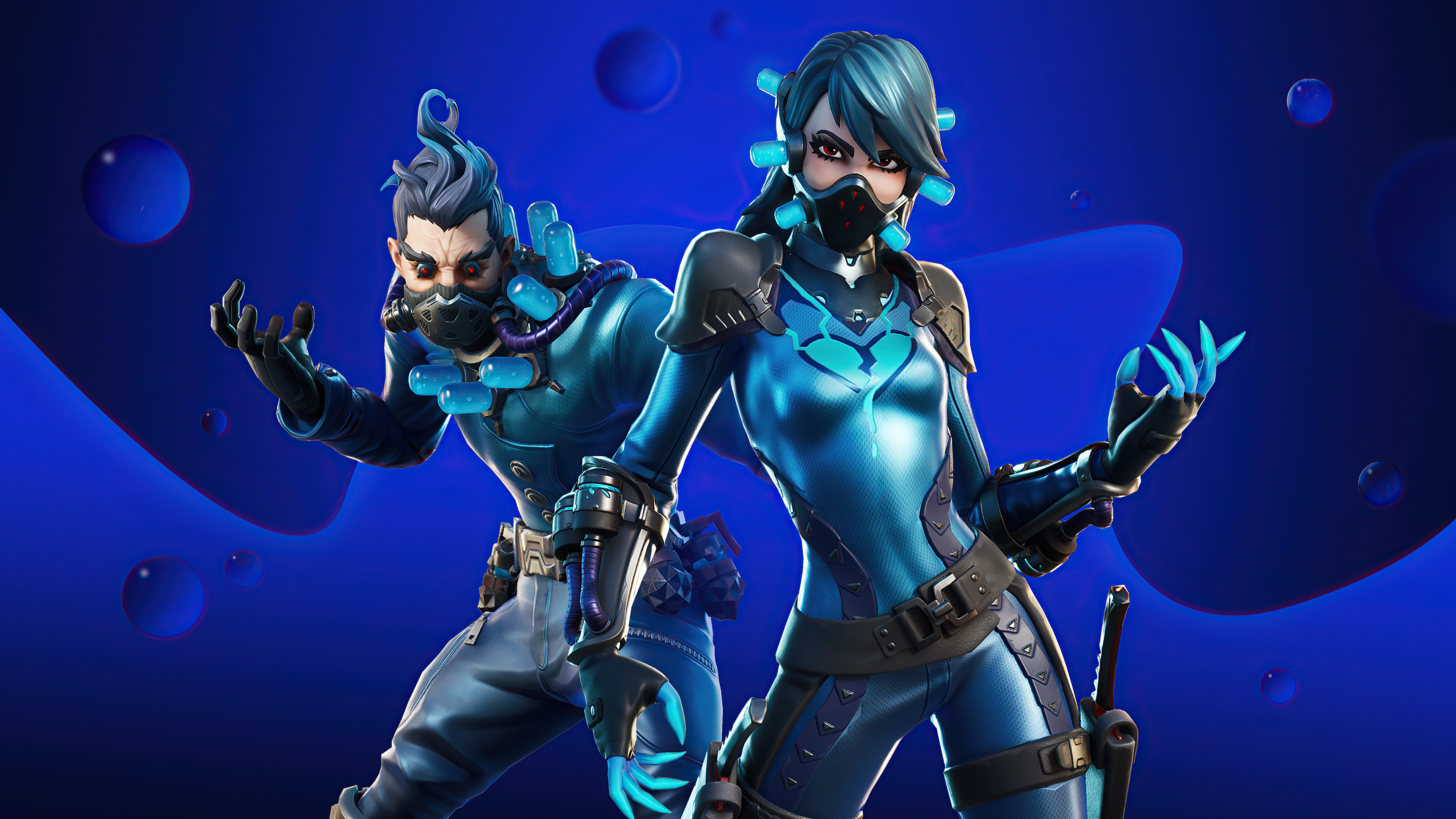 Blue Fortnite Background