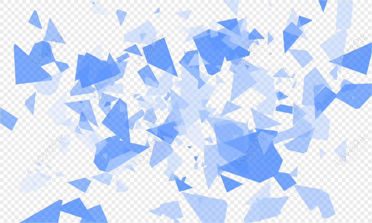 Blue Fragment Shards Abstraction Wallpapers