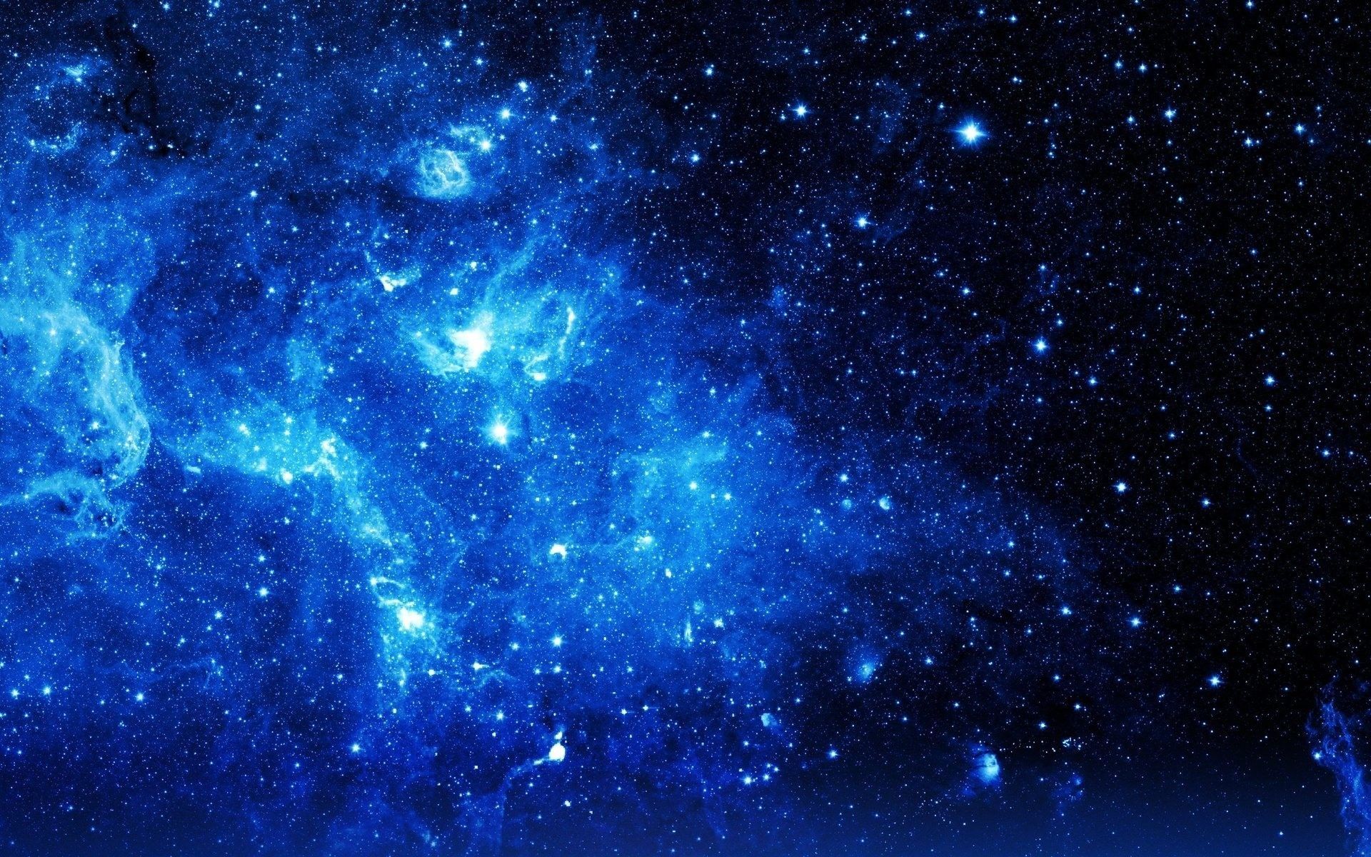 Blue Galaxy Space Digital Wallpapers