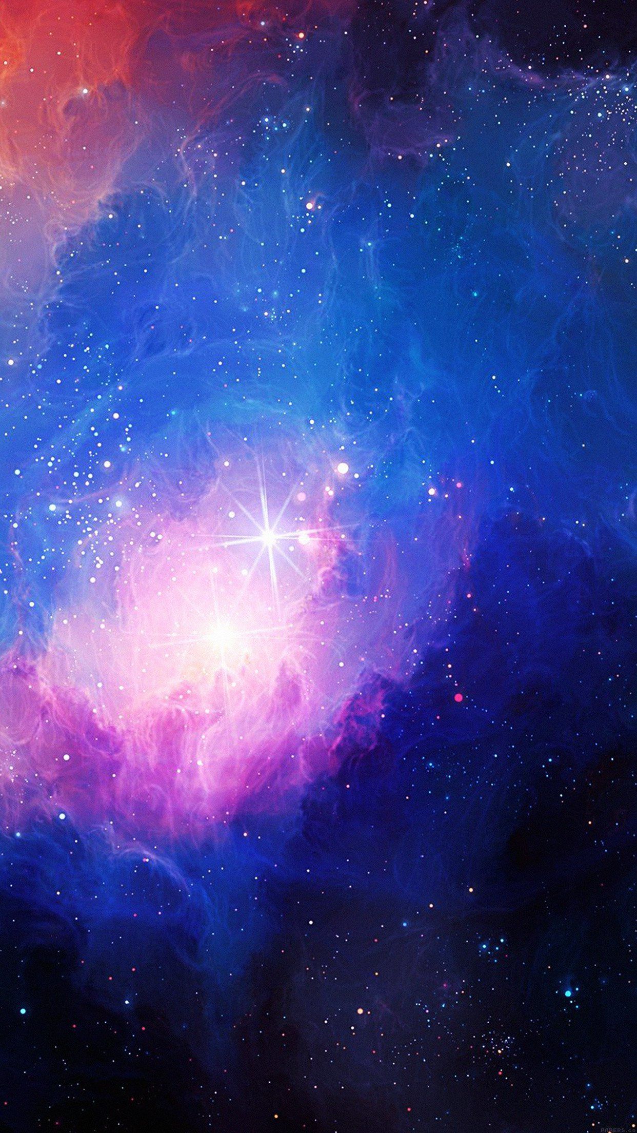 Blue Galaxy Space Digital Wallpapers