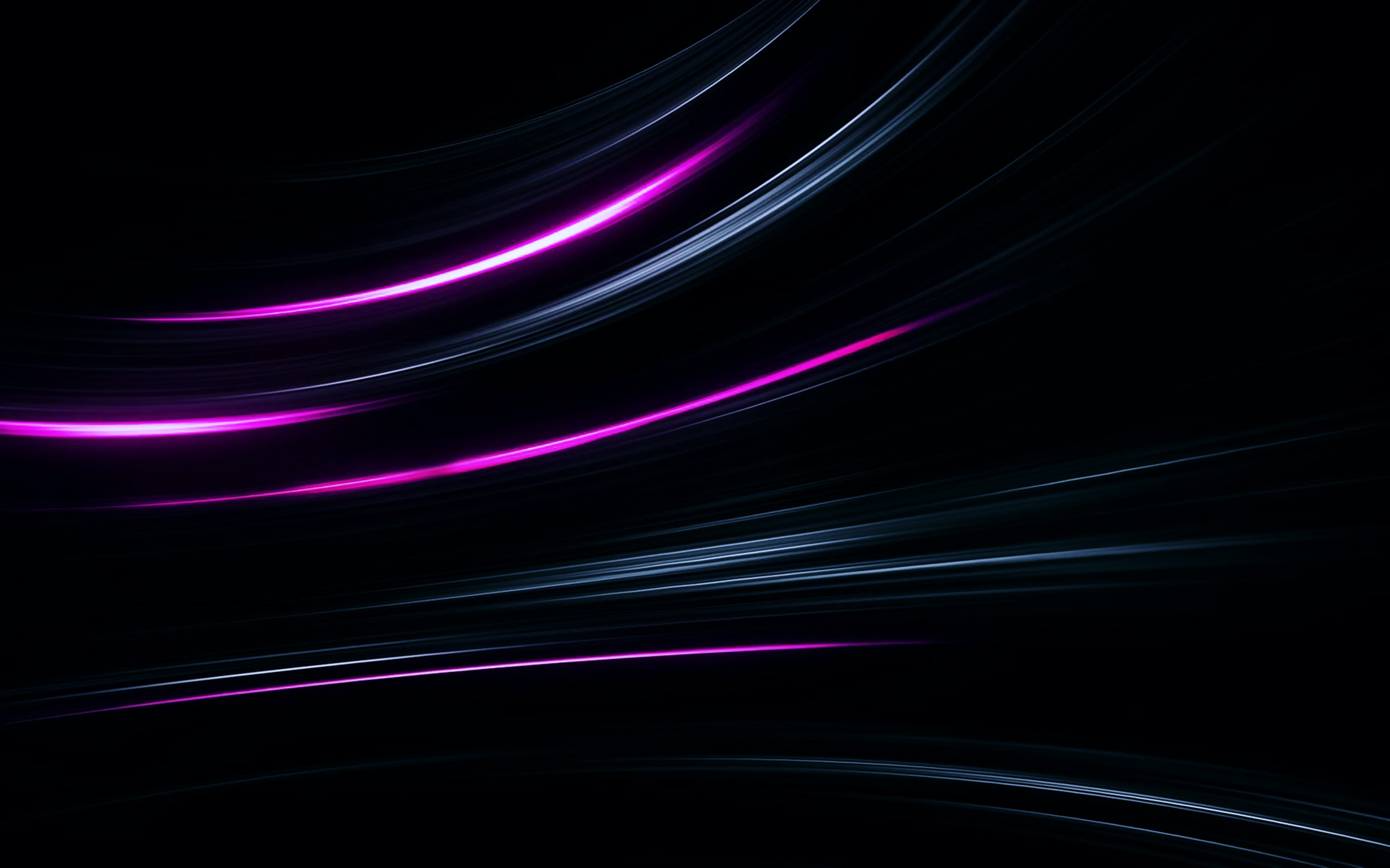 Blue Glowing 4K Line Wallpapers