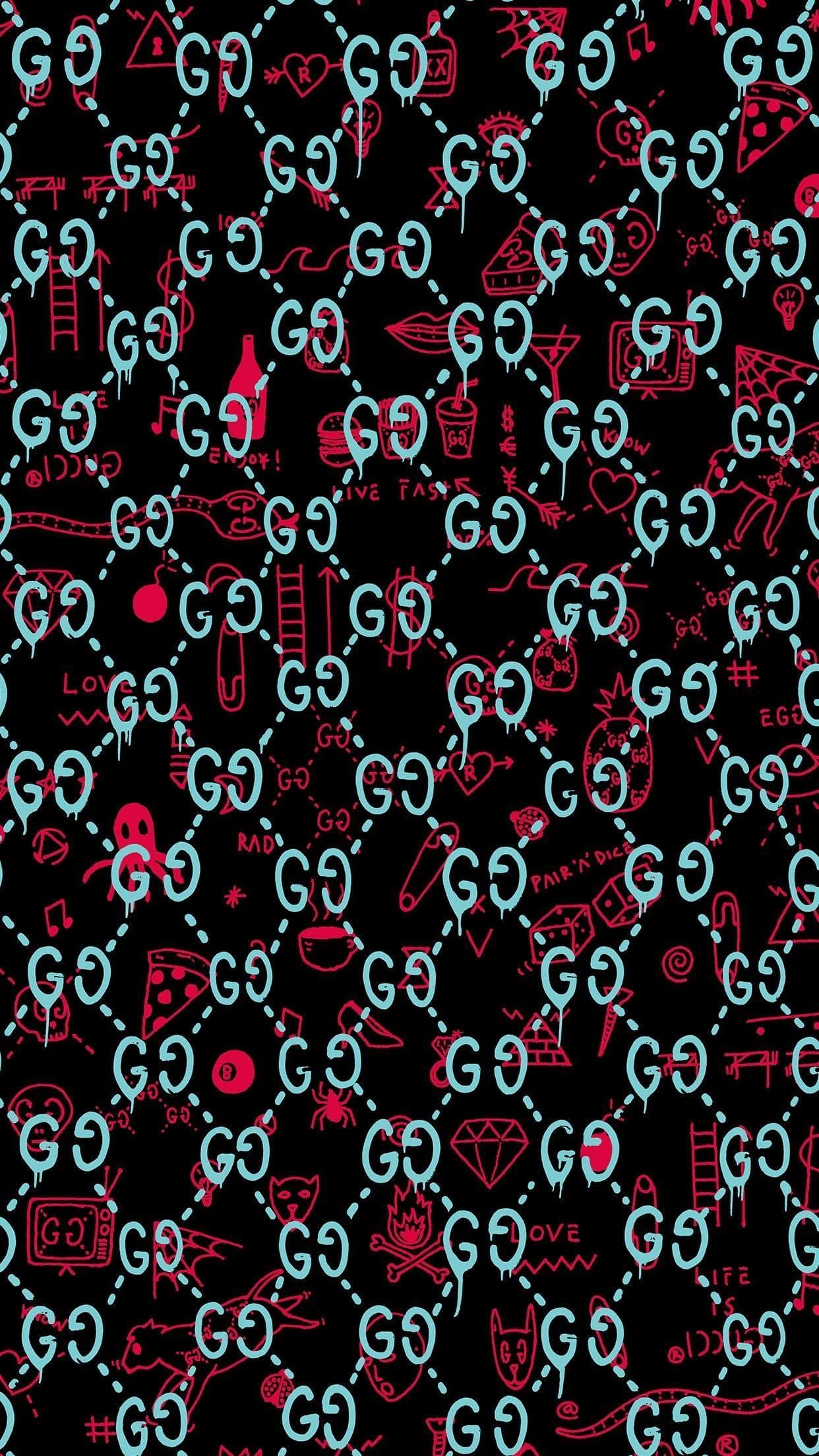 Blue Gucci Logo Wallpapers