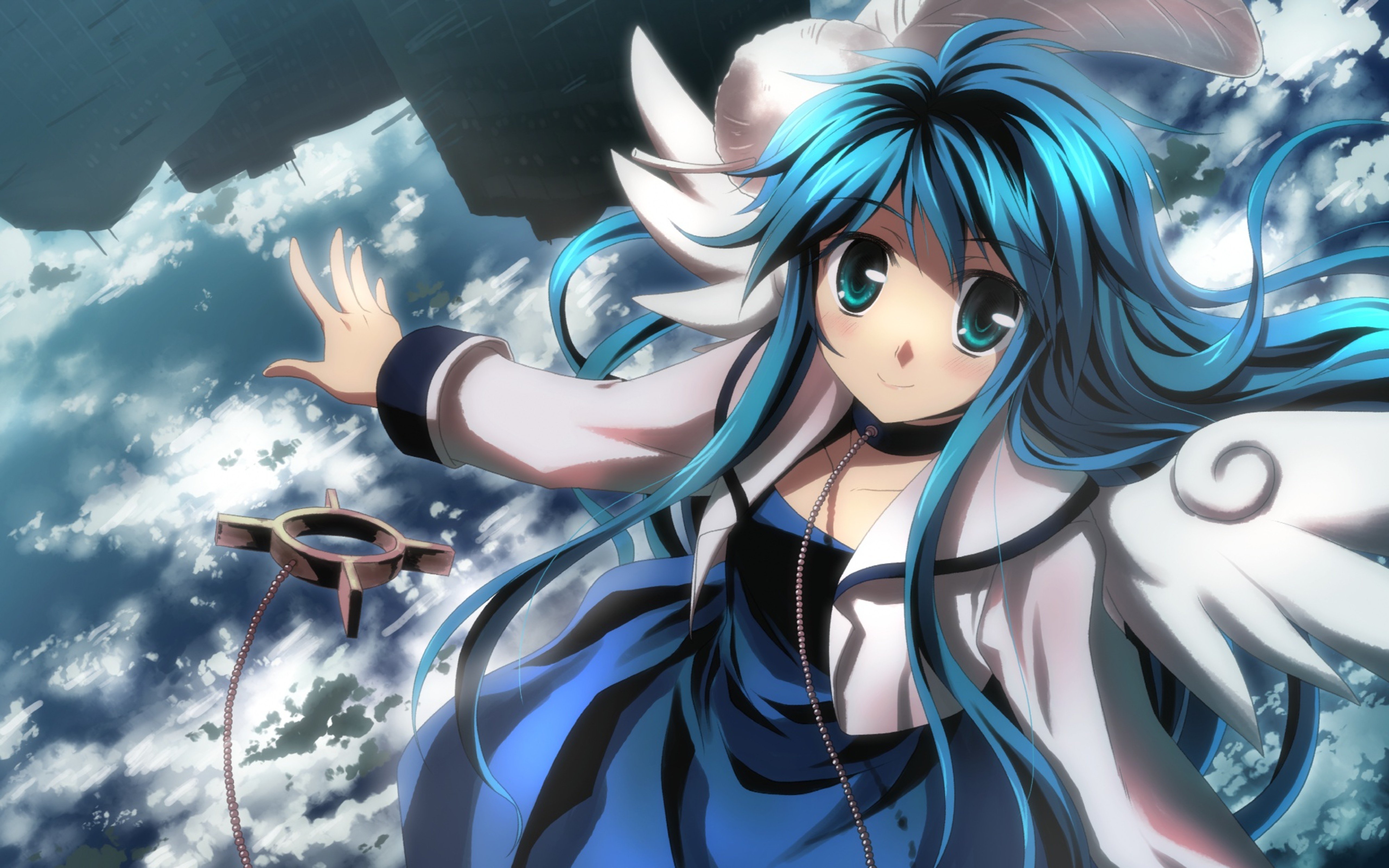 Blue Hair Anime Girl Wallpapers