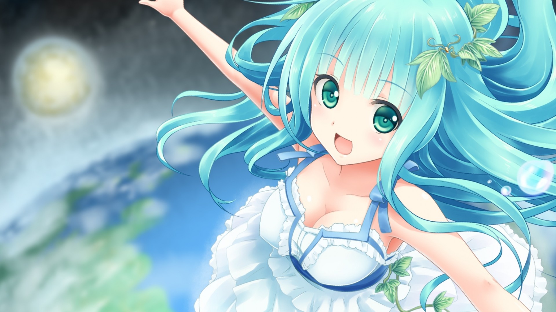 Blue Haired Anime Girl Wallpapers