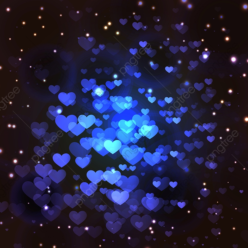 Blue Hearts Background