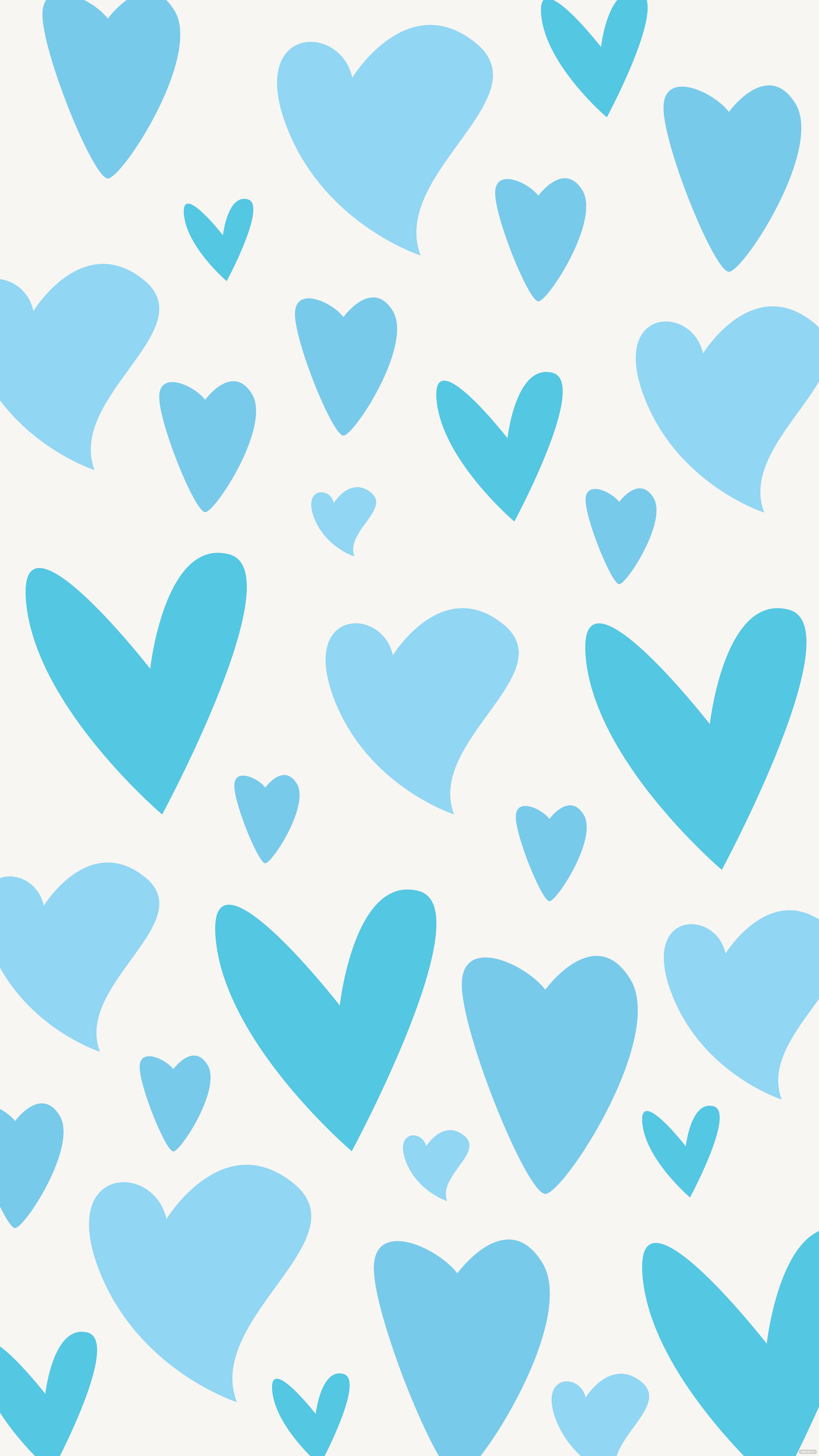 Blue Hearts Background