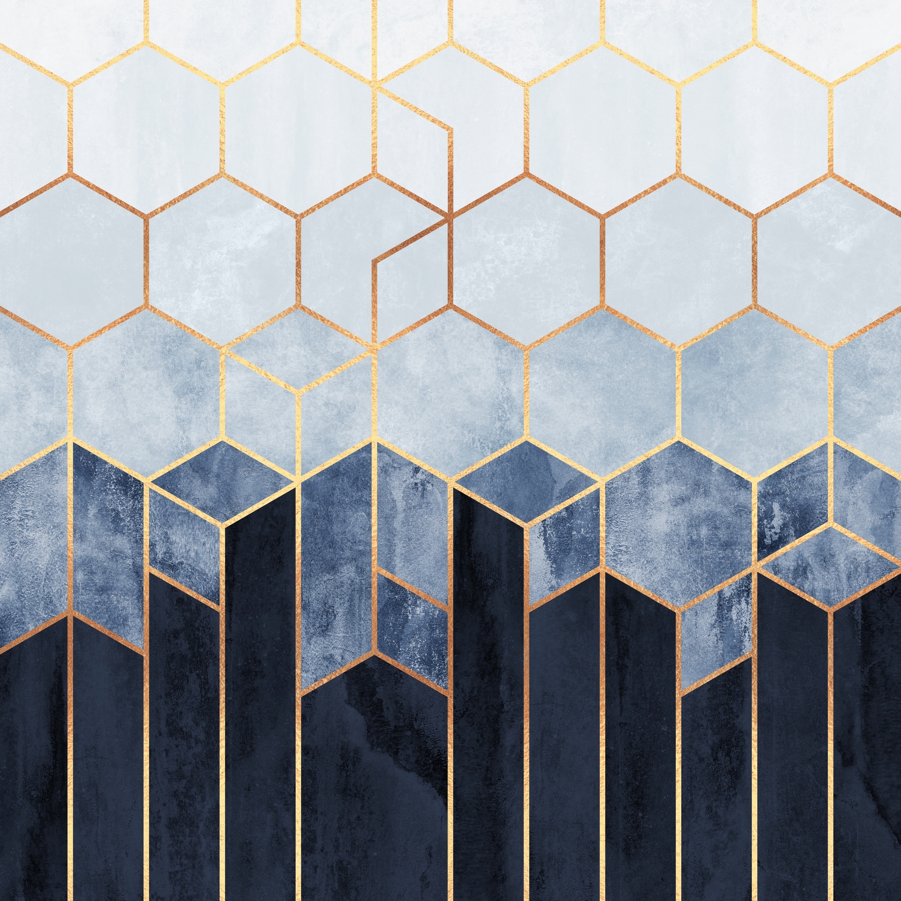 Blue Hexagon Wallpapers