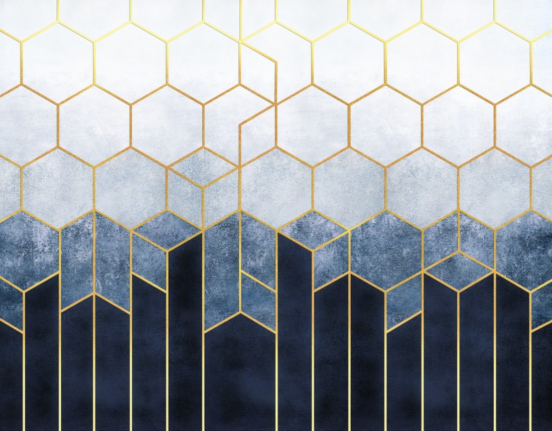 Blue Honeycomb Wallpapers