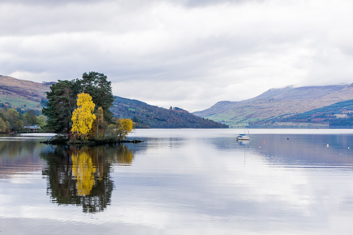 Blue Hour On Loch Tay In Kenmore Wallpapers